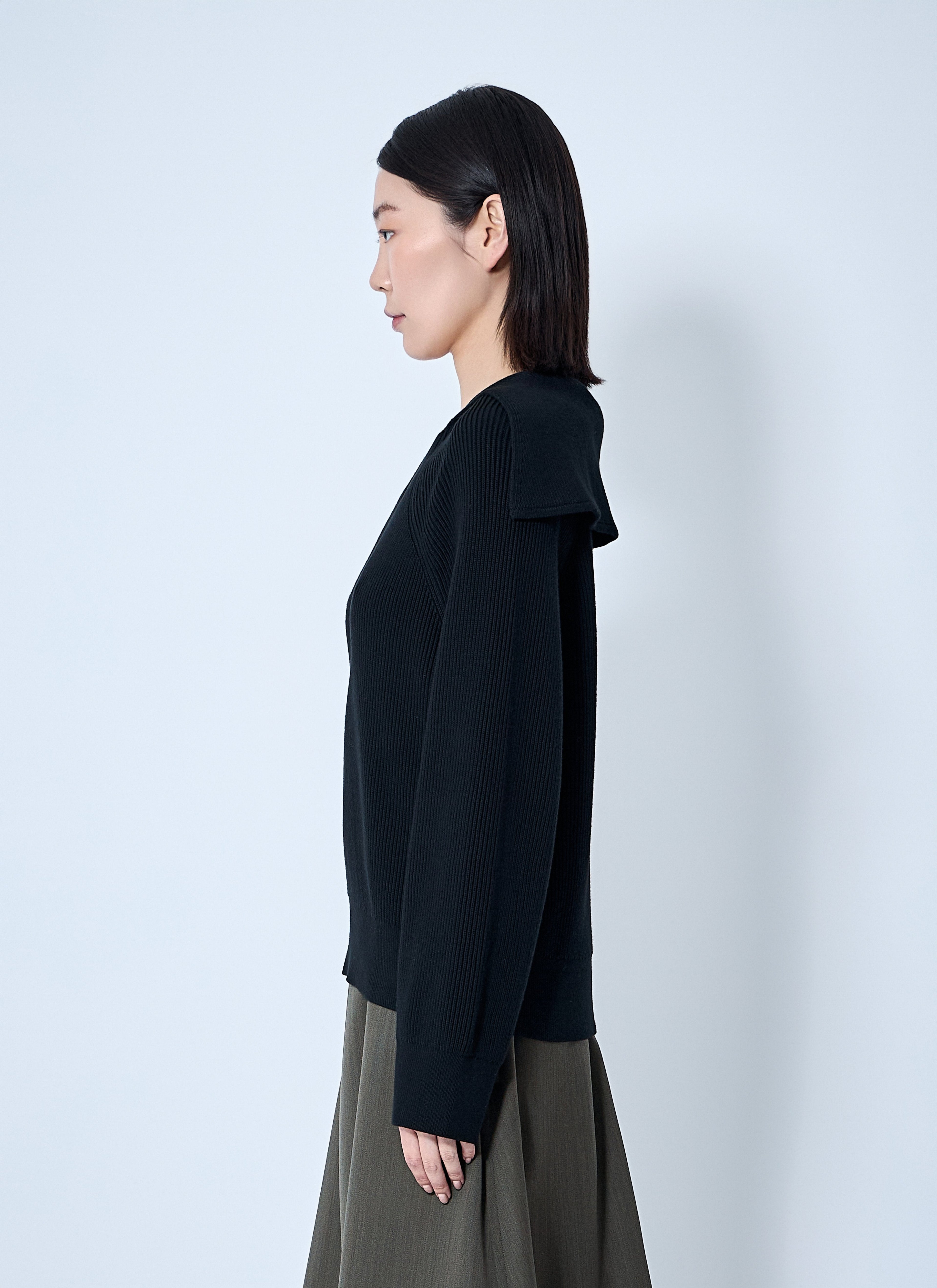 Bottega Veneta Women Ribbed Cotton Sweater