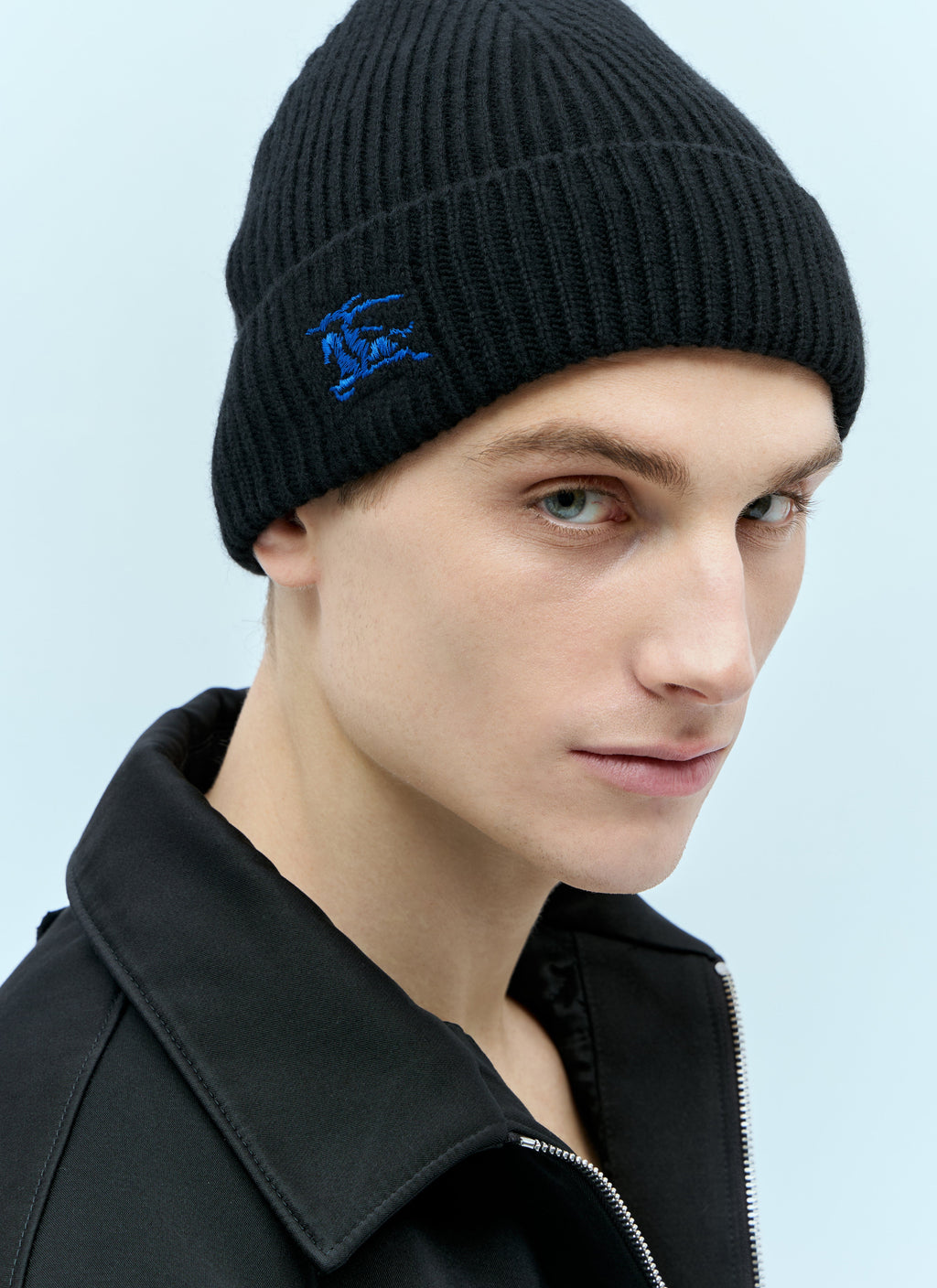 Burberry Men Ribbed Cashmere Beanie