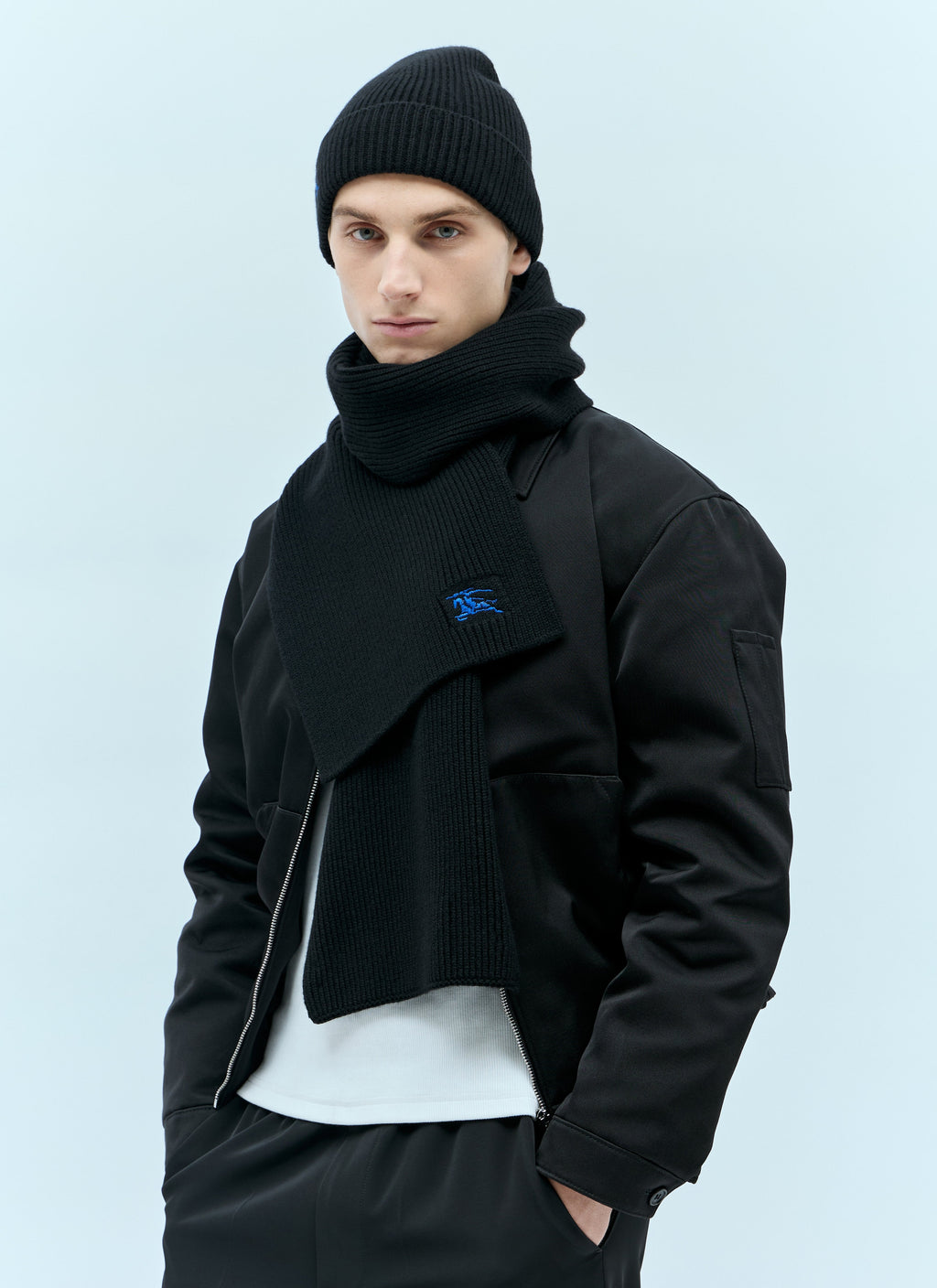 Burberry Men Ribbed Cashmere Beanie