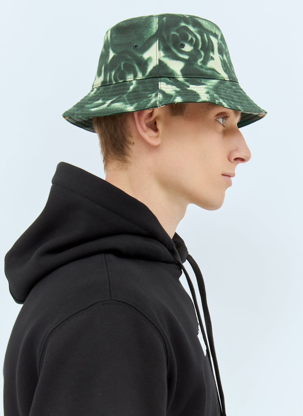 Burberry Men Rose Print Wax Bucket Hat
