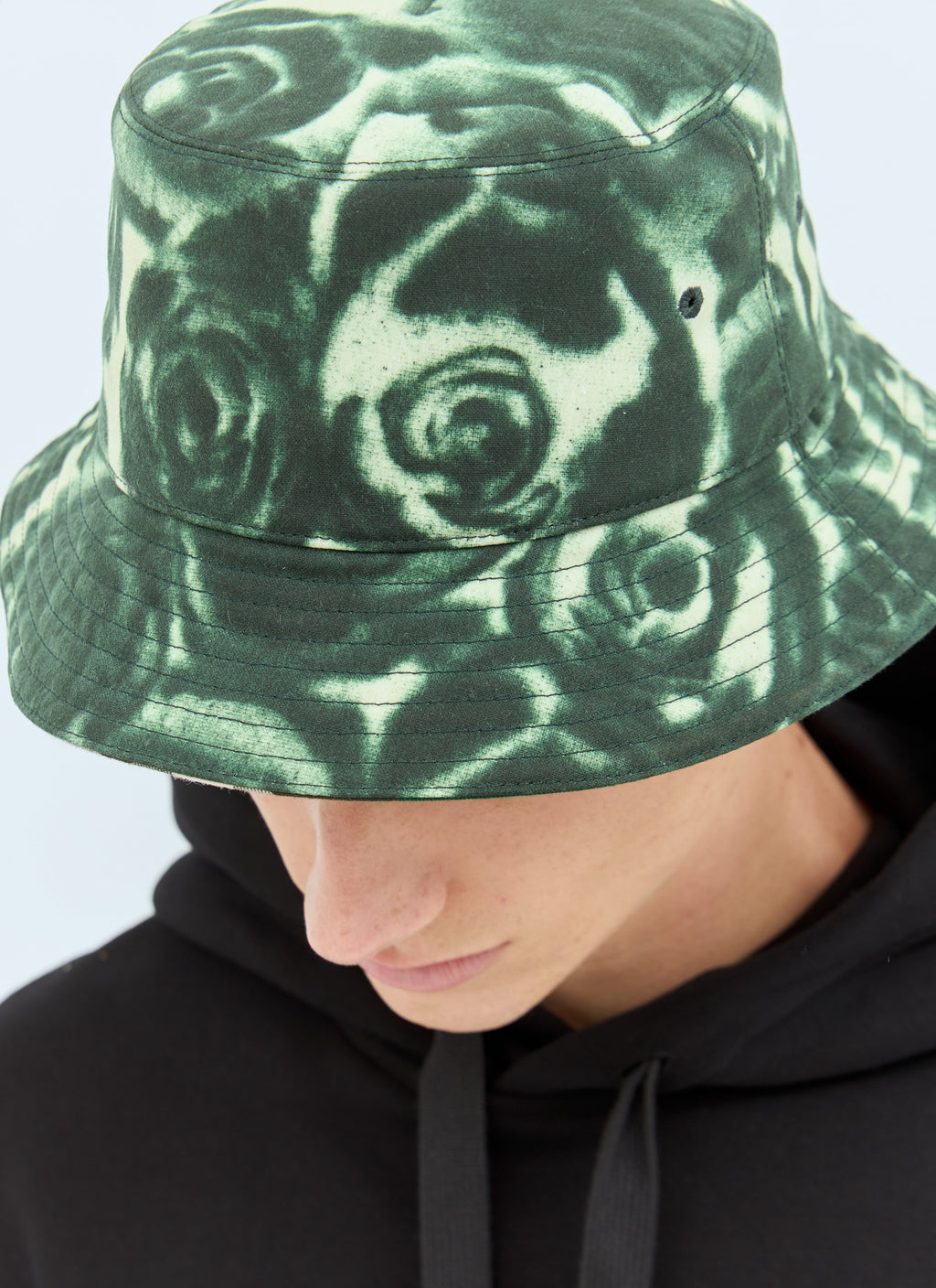 Burberry Men Rose Print Wax Bucket Hat