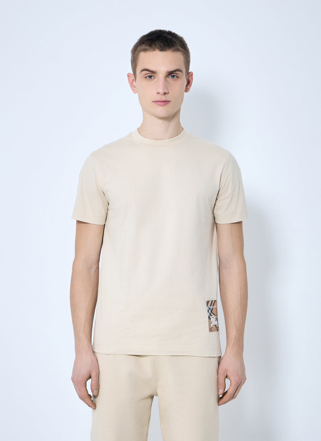 Burberry Men Logo Patch T-Shirt