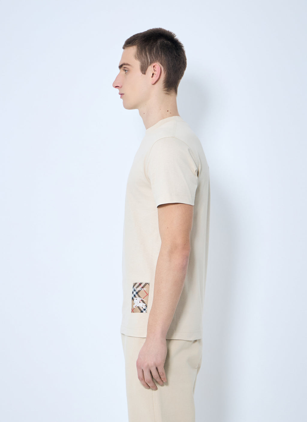 Burberry Men Logo Patch T-Shirt