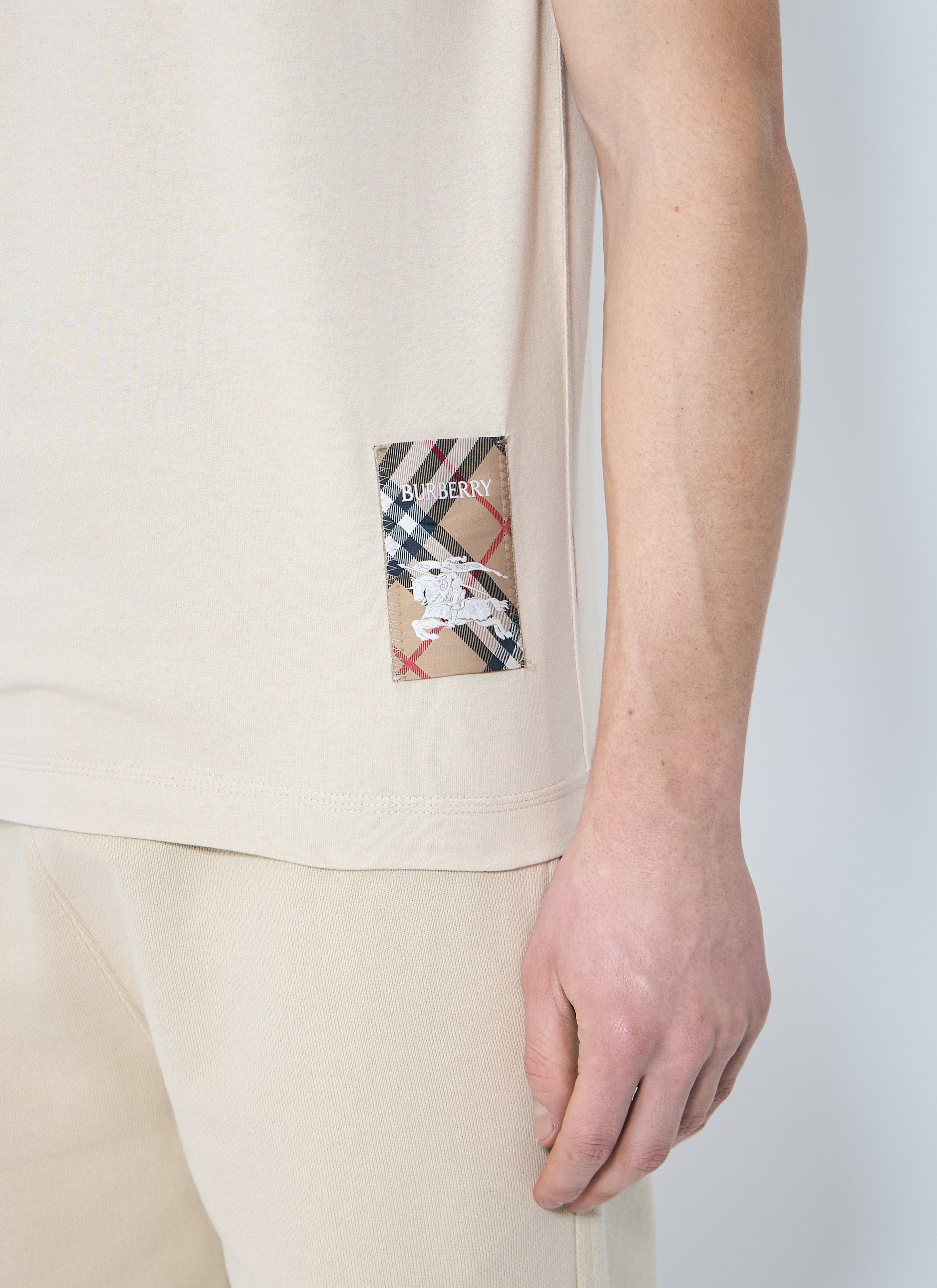 Burberry Men Logo Patch T-Shirt