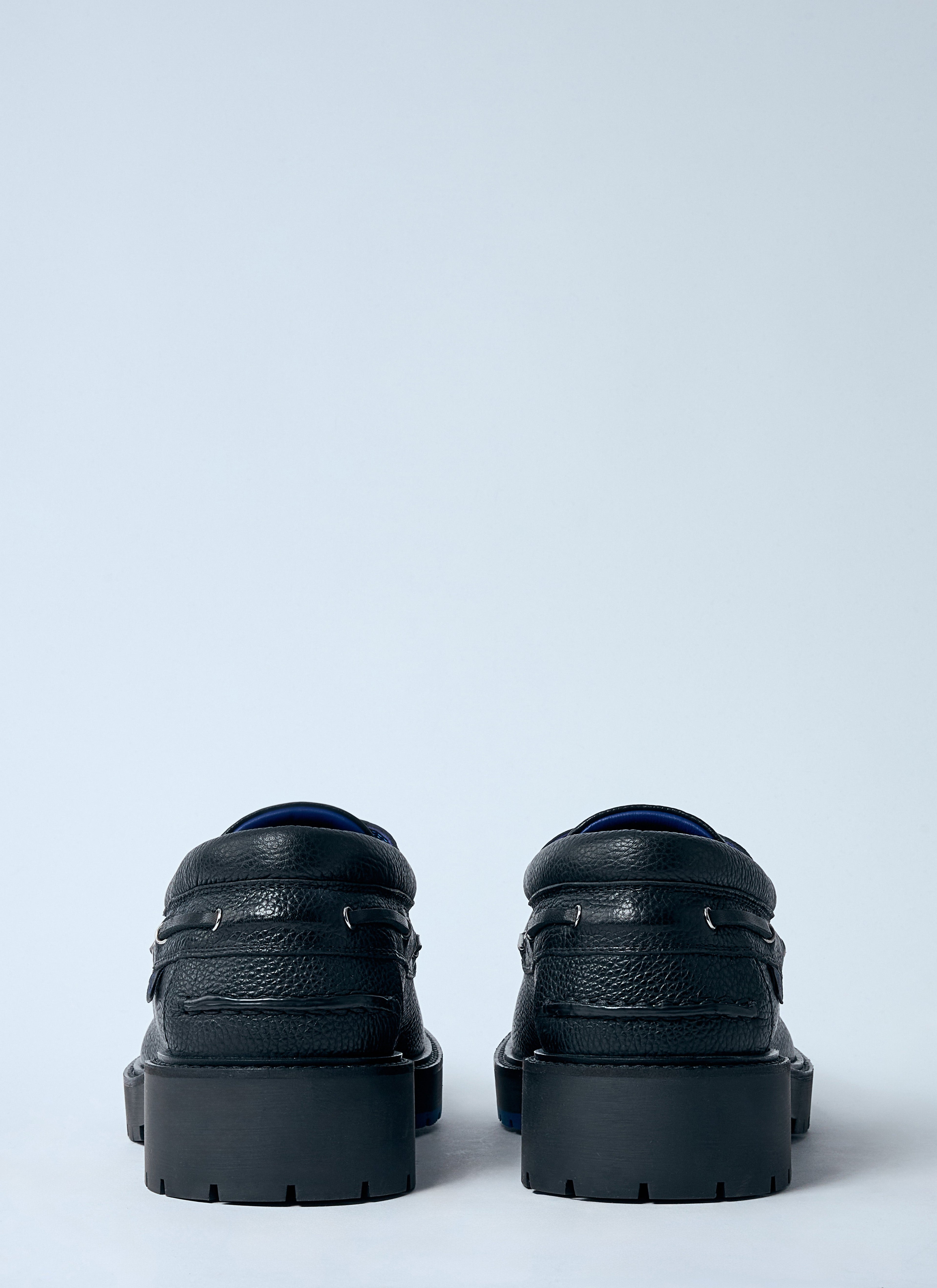 Burberry Men Leather Raft Boat Shoes