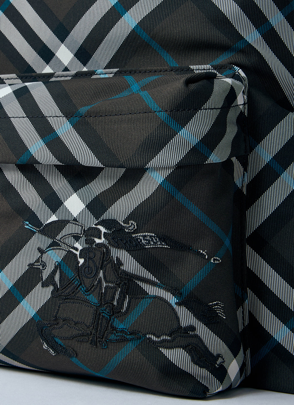 Burberry Men Check Backpack