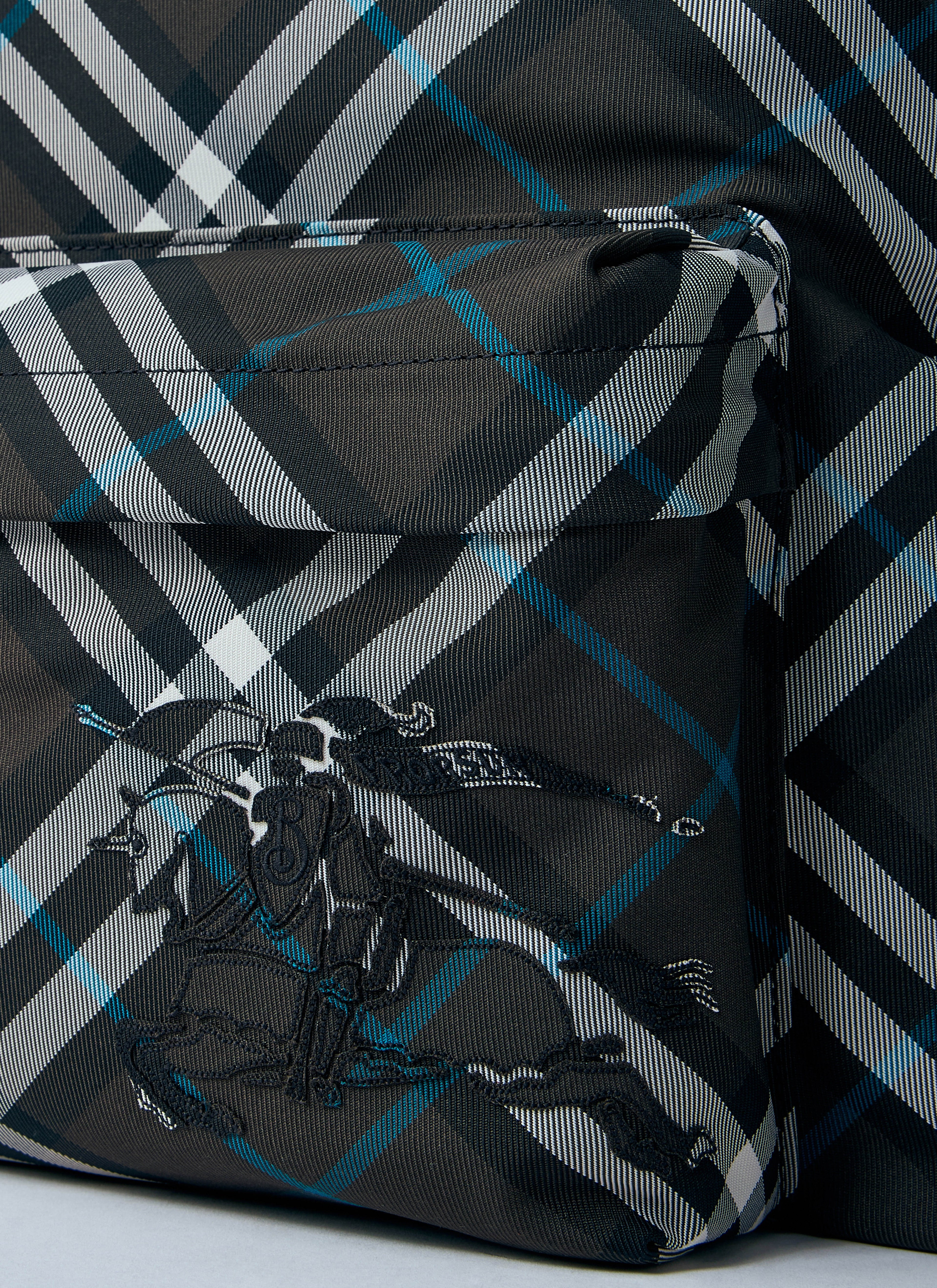 Burberry Men Check Backpack