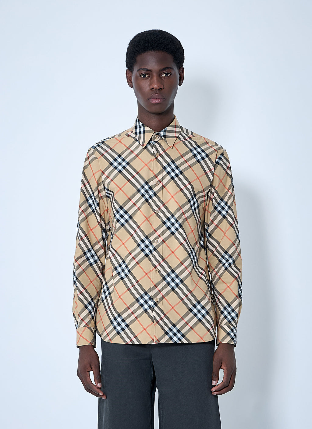 Burberry Men Check Shirt
