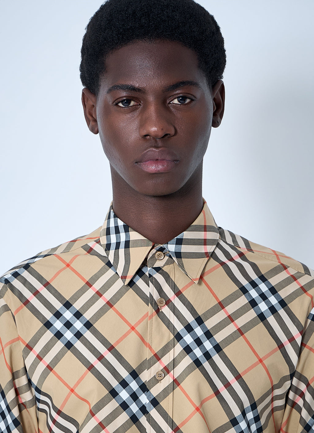 Burberry Men Check Shirt