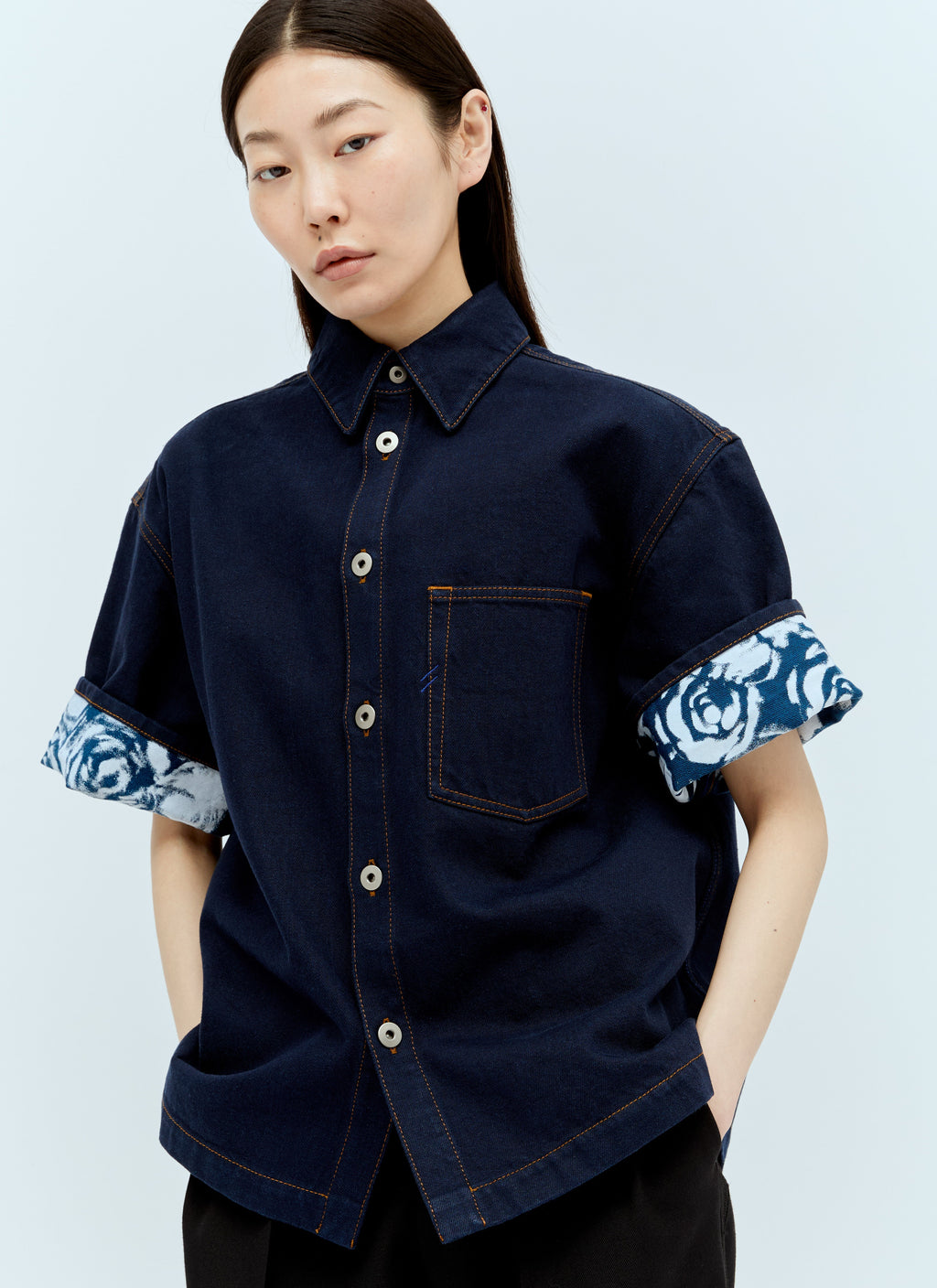 Burberry Women Heavyweight Denim Shirt