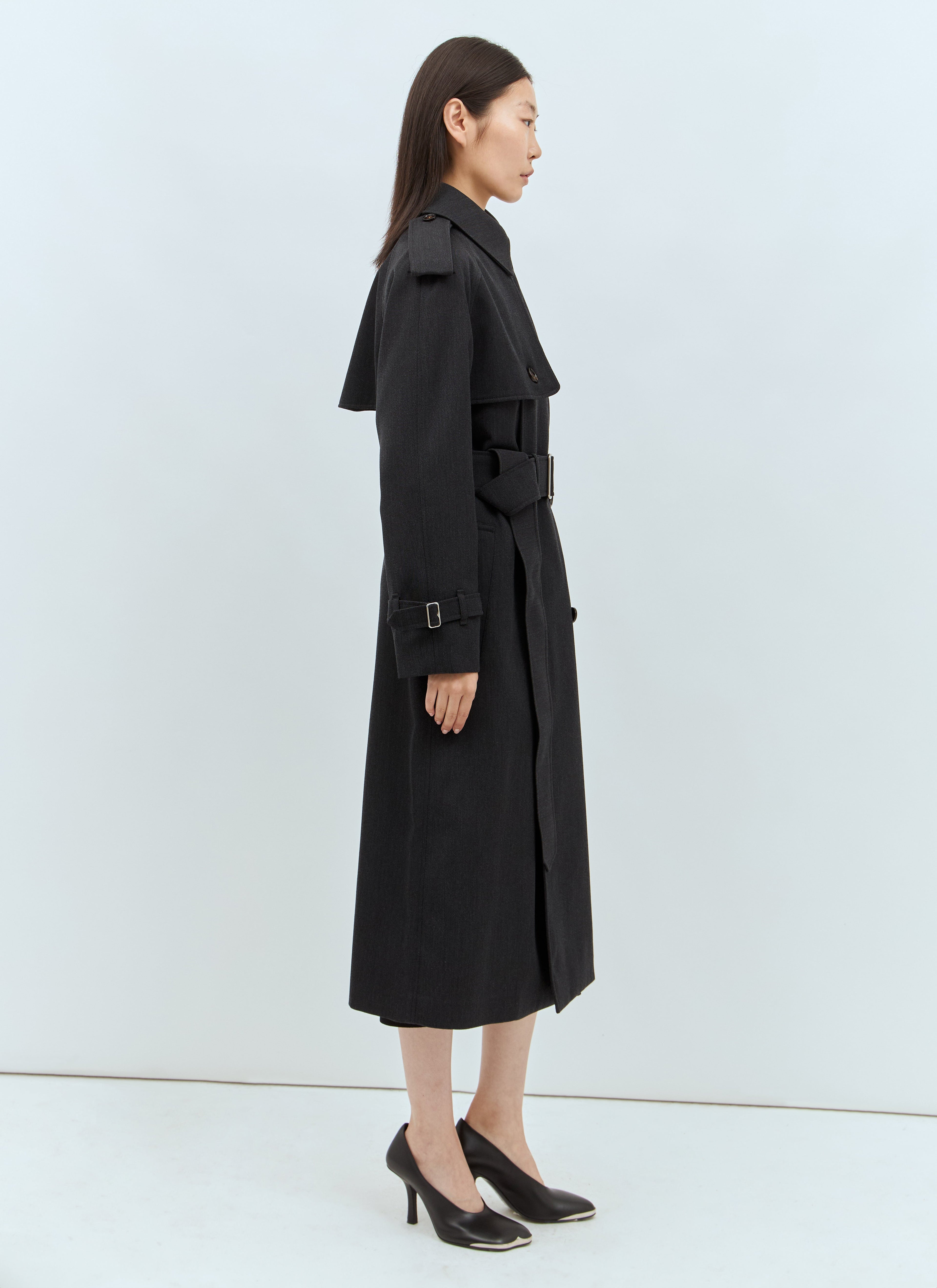 Burberry Women Long Wool Trench Coat