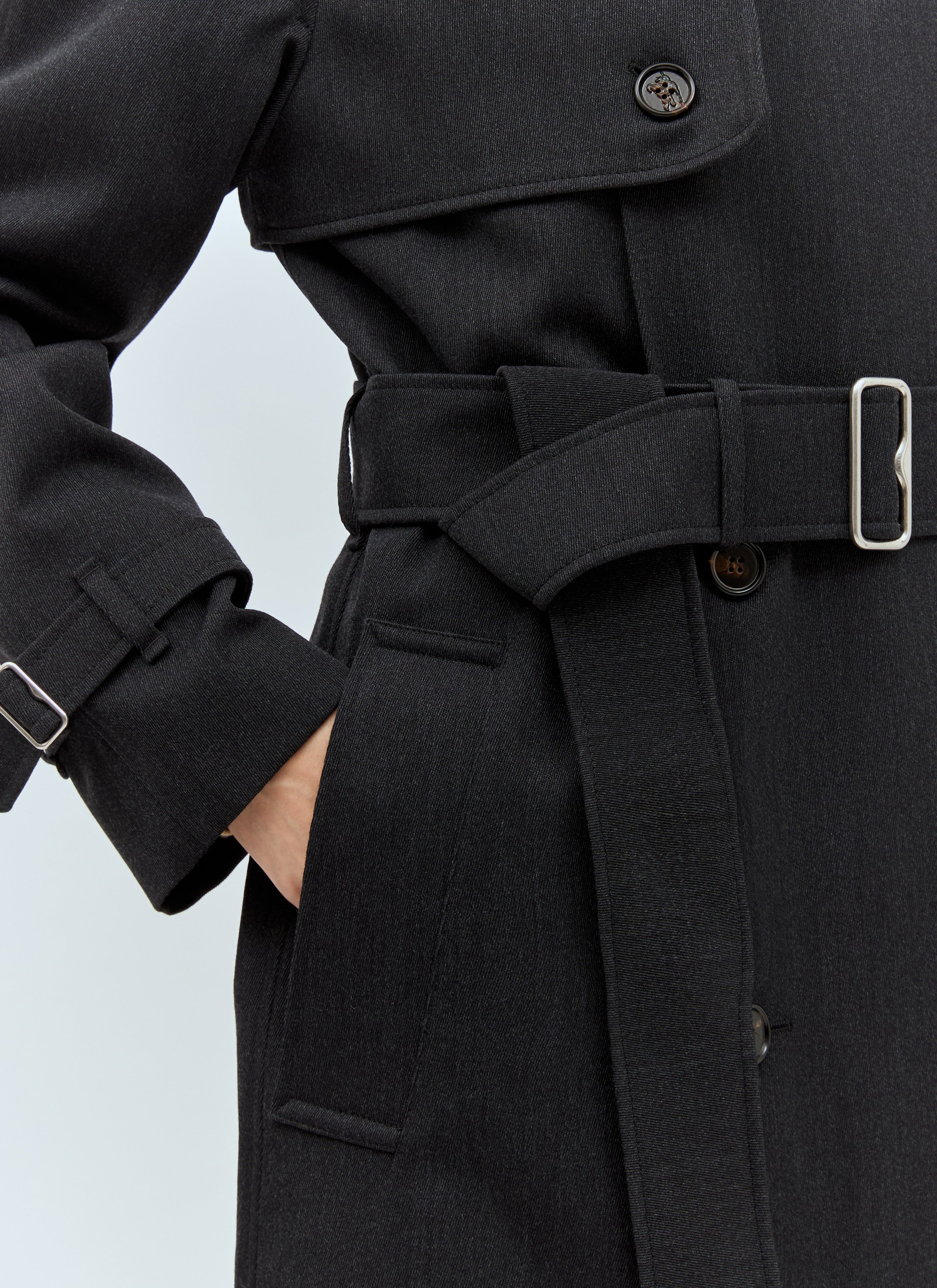 Burberry Women Long Wool Trench Coat