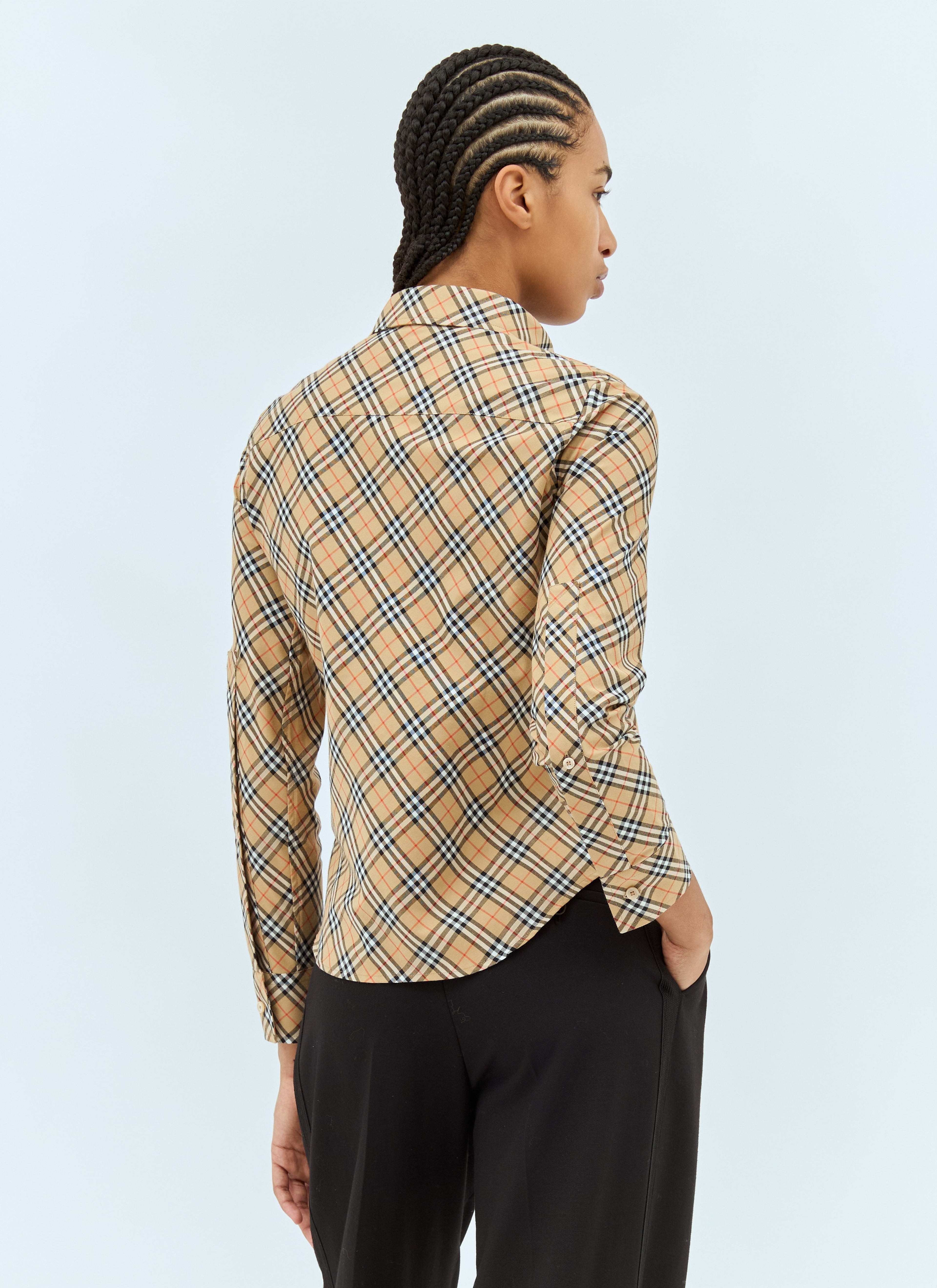 Burberry Women Check Cotton Shirt