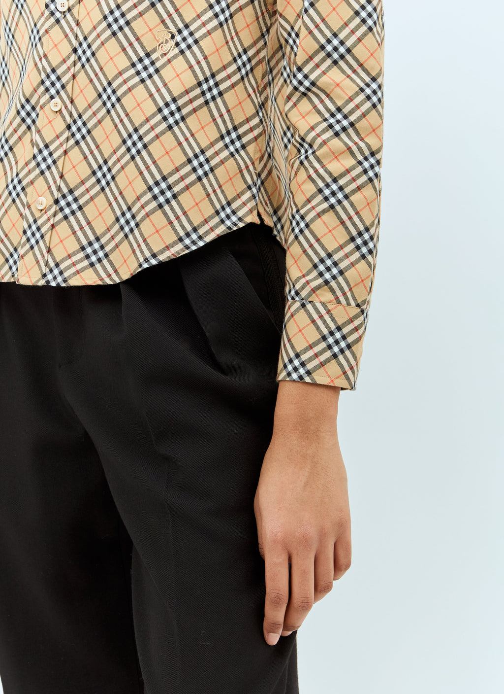 Burberry Women Check Cotton Shirt