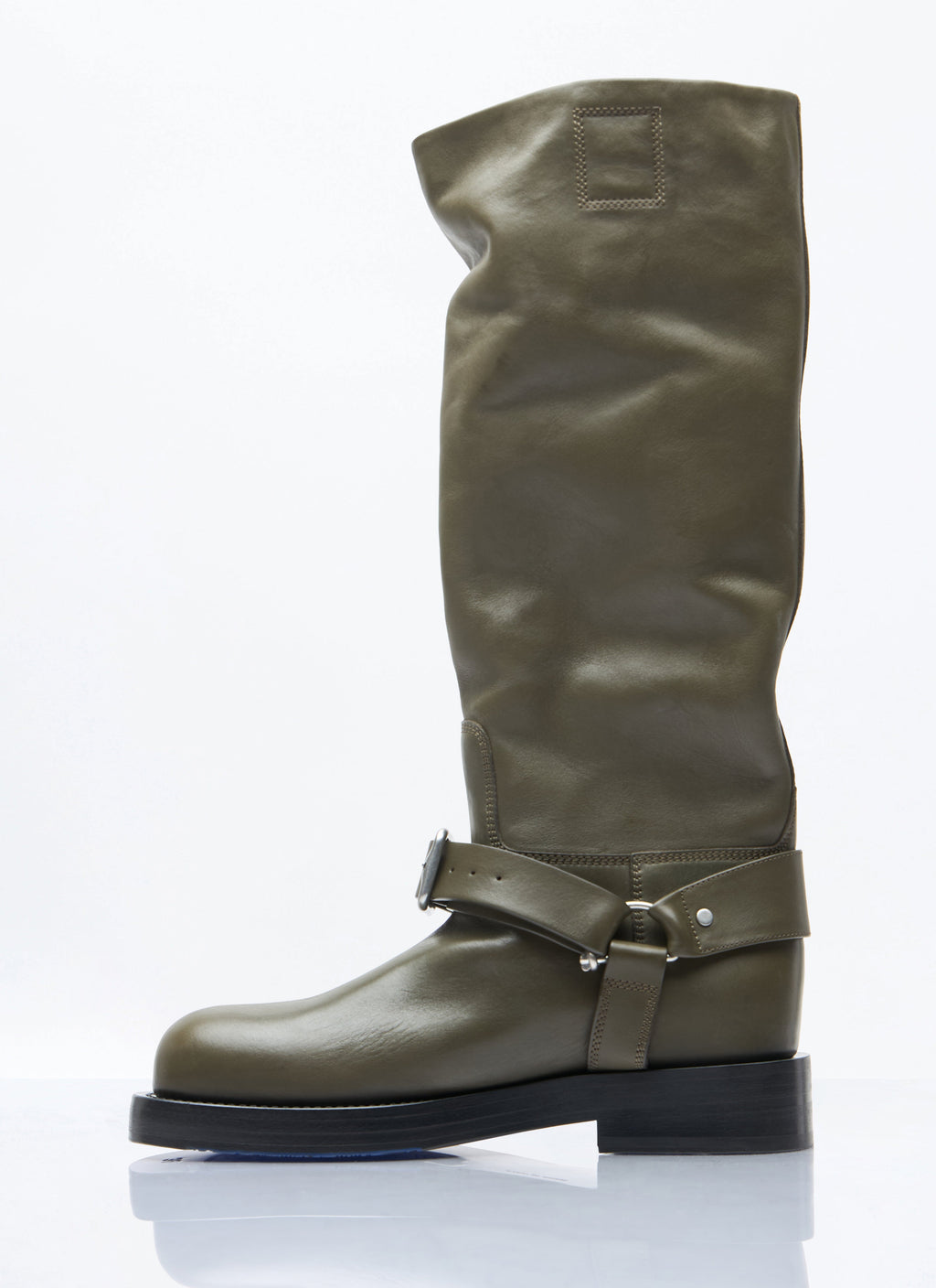 Burberry Women Leather Saddle High Boots