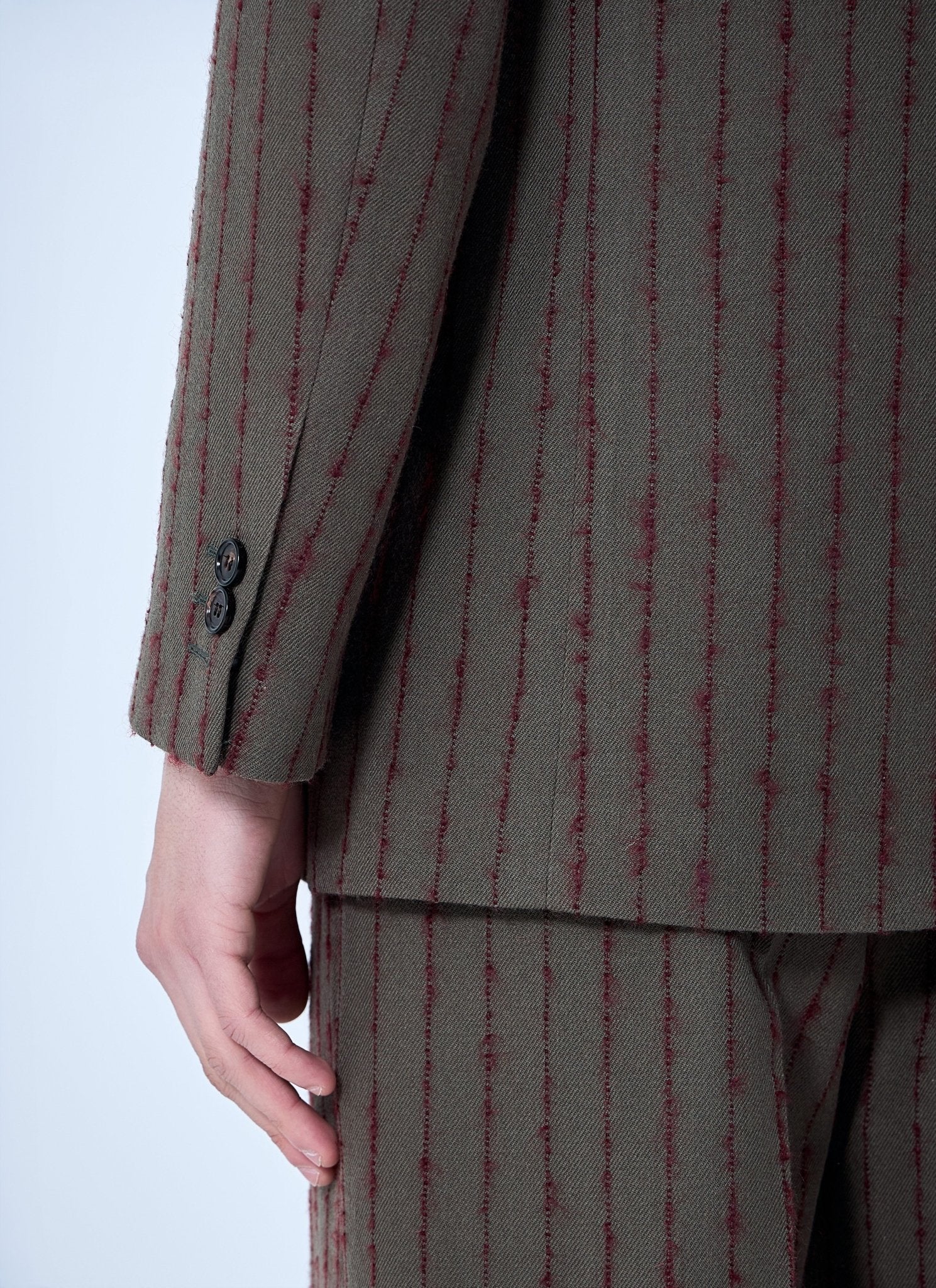 Burberry Men Striped Wool Tailored Blazer - EZE Fashion®