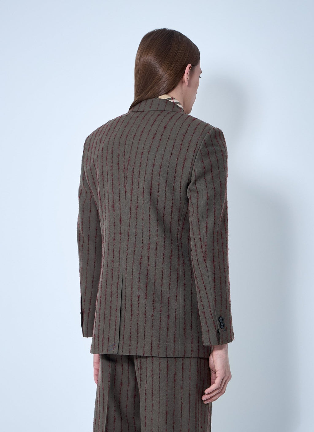 Burberry Men Striped Wool Tailored Blazer - EZE Fashion®