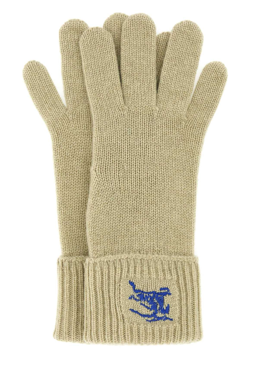 Burberry Women Khaki Cashmere Blend Gloves - EZE Fashion®
