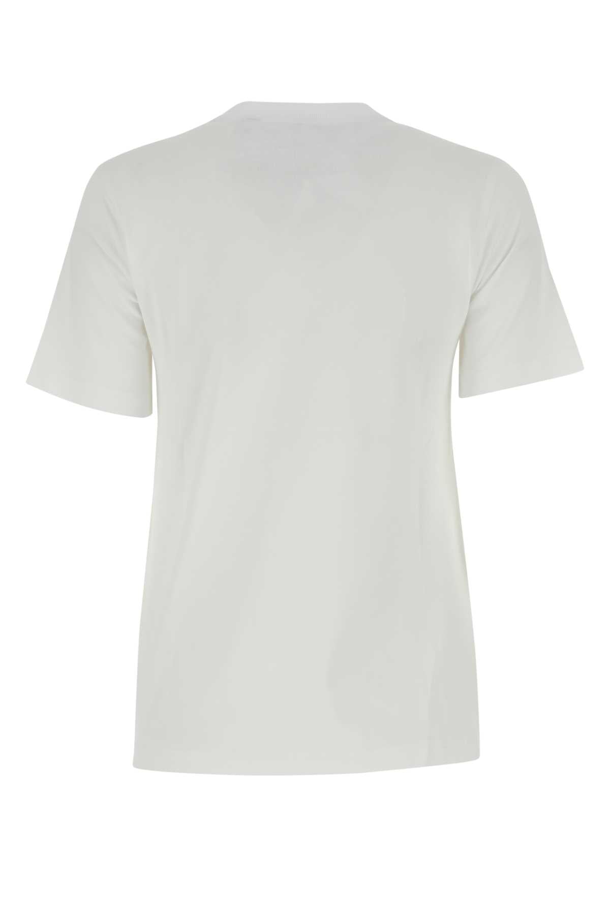 Burberry Women White Cotton T-Shirt - EZE Fashion®