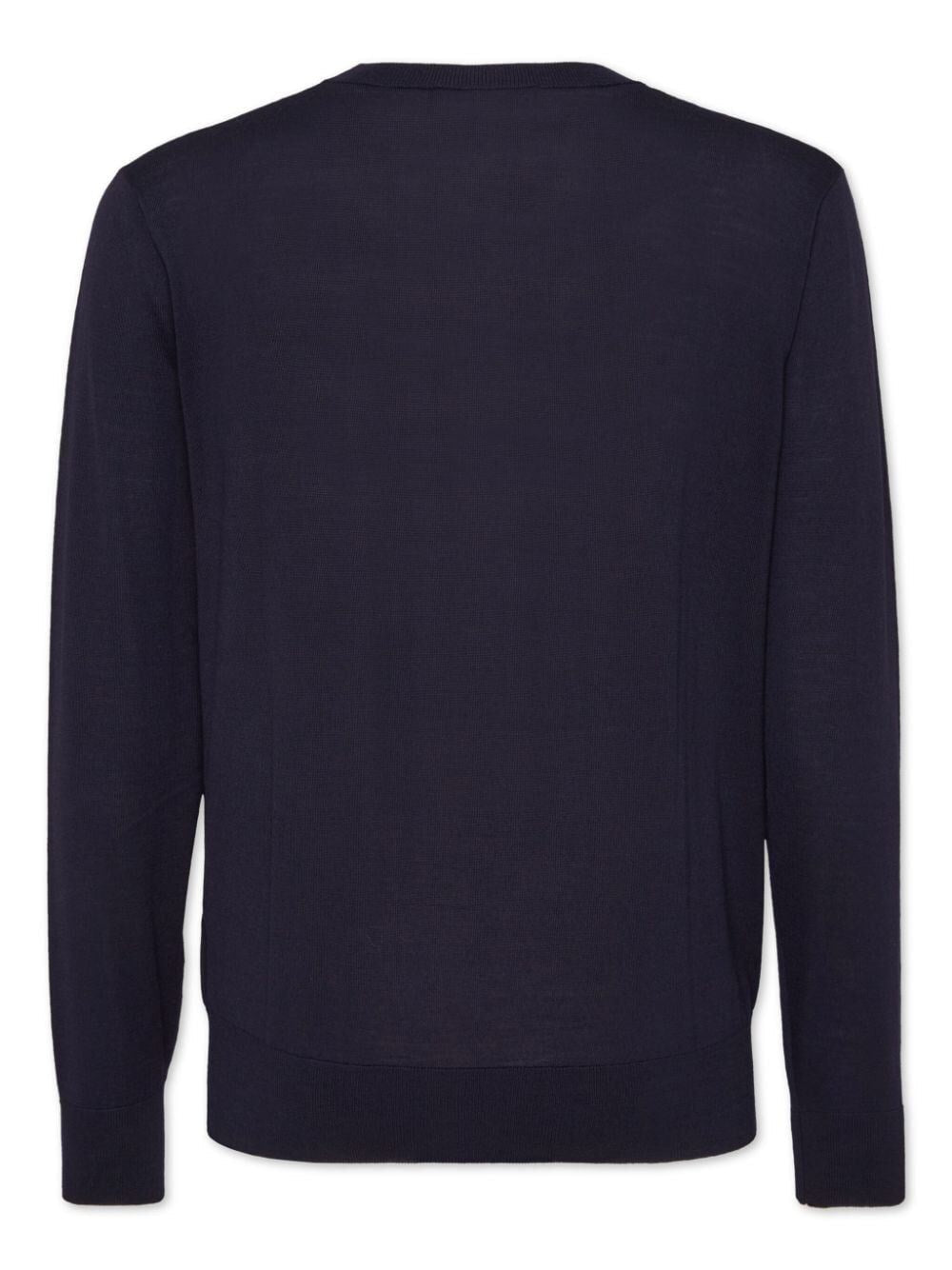 Dsquared2 Men `D2` Wool Crew-Neck Sweater