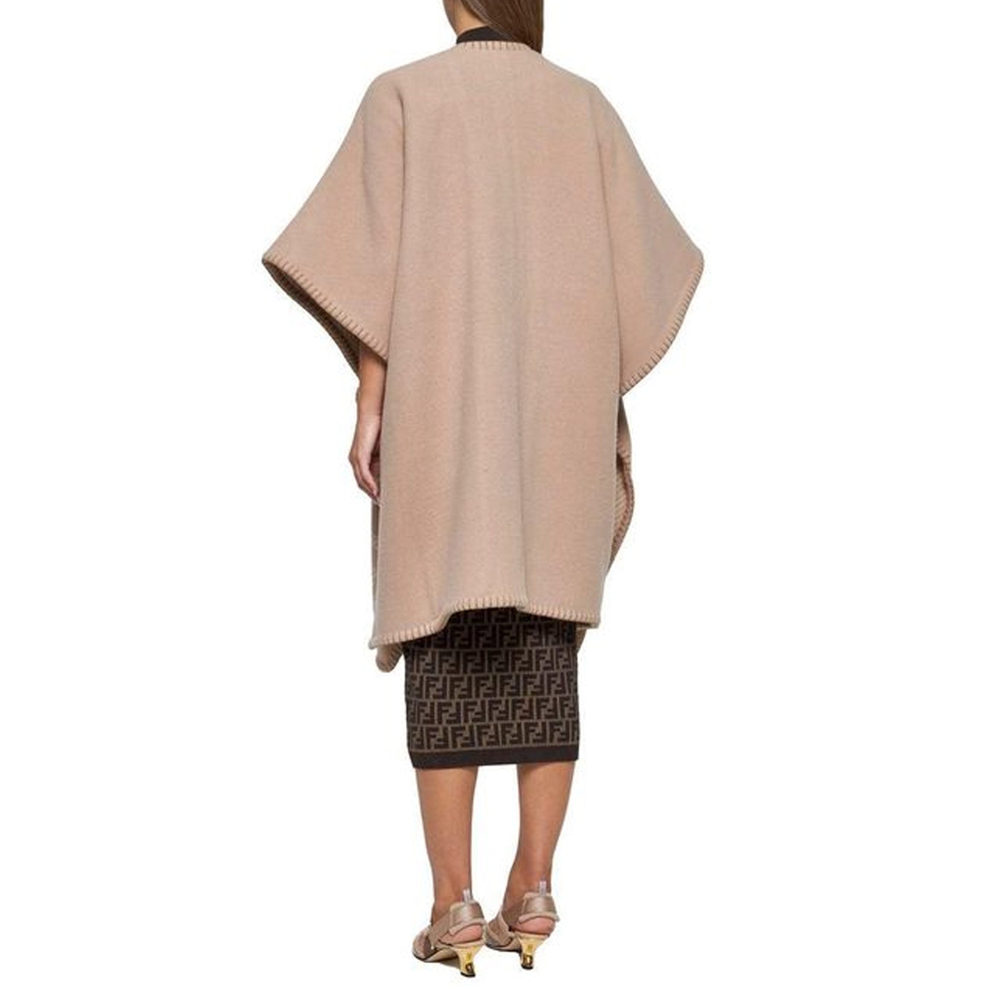 Fendi Wool And Cashmere Poncho Women