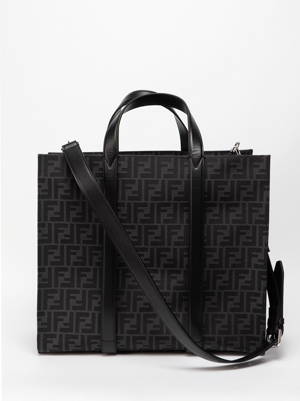Fendi Men `Ff` Jacquard Shopper