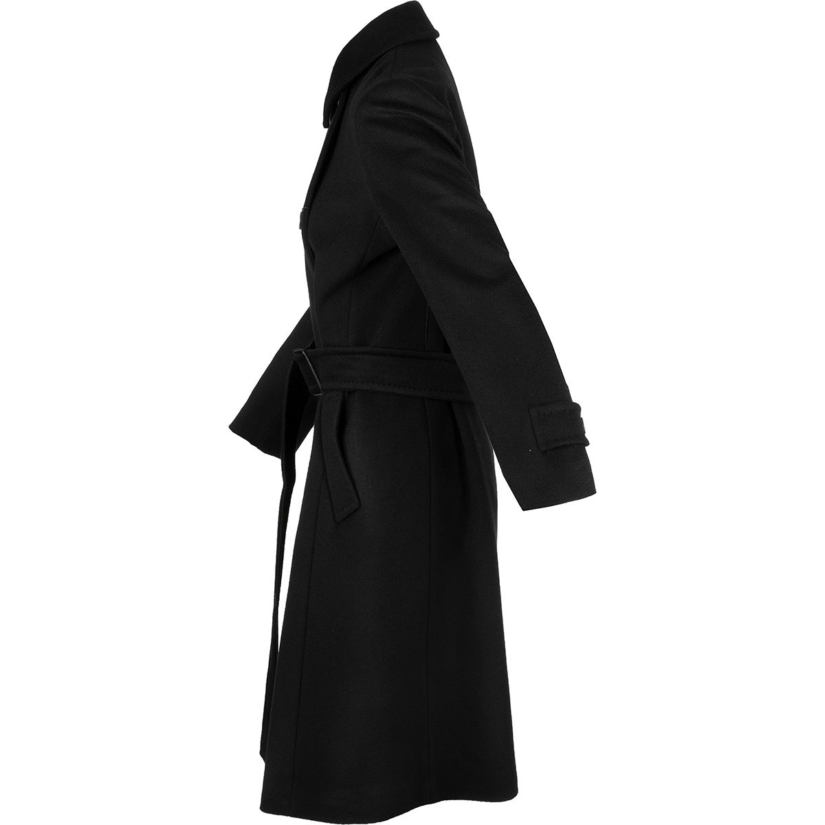 Weekend Max Mara Women Black Afide Double-Breasted Wool Coat