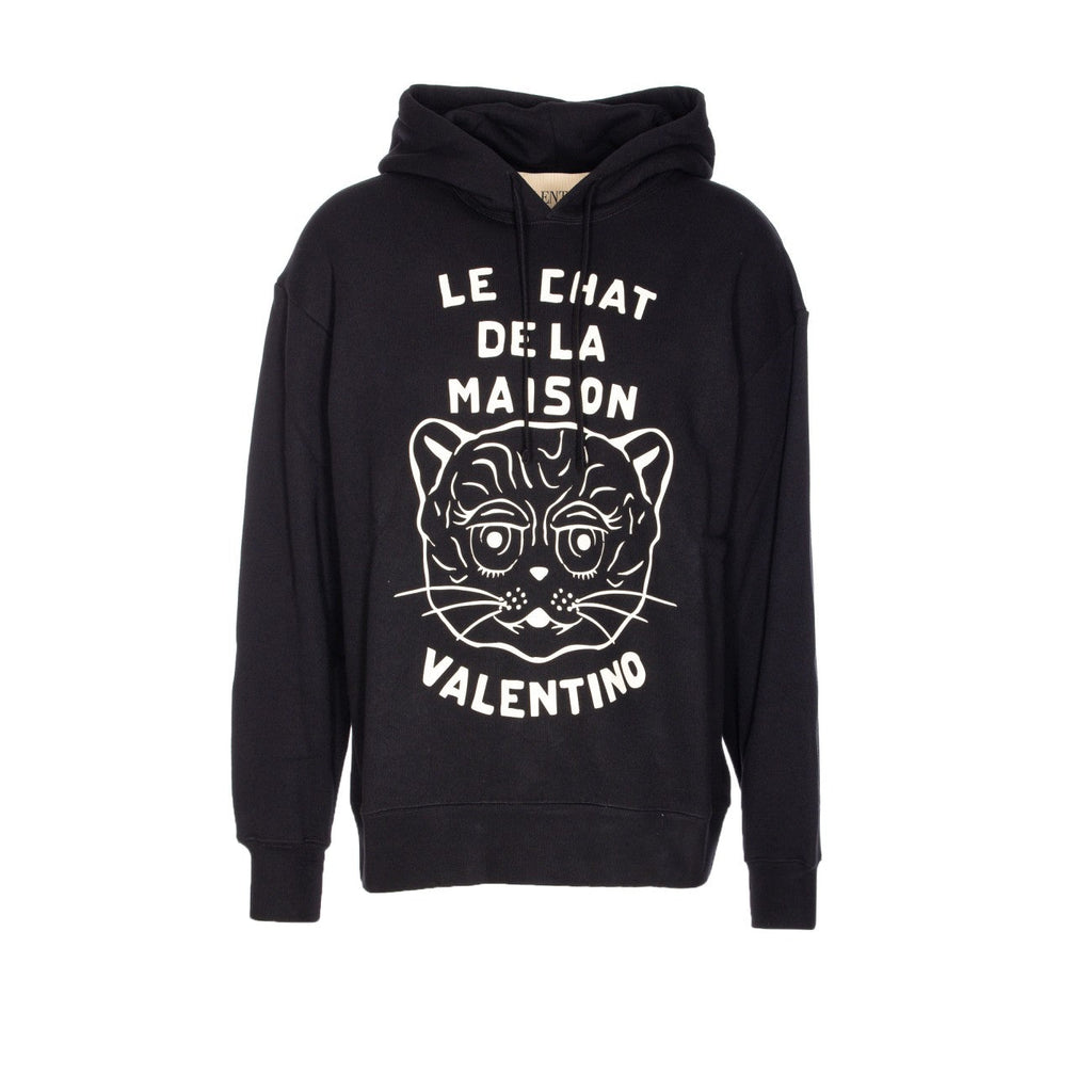 Valentino Garavani Men Chat De La Maison Patch Hoodie