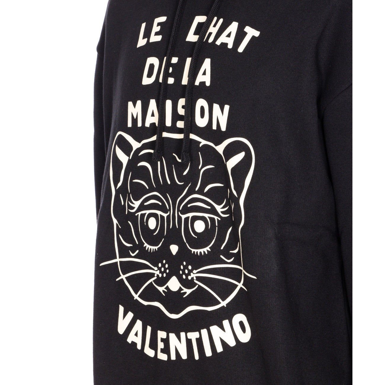Valentino Garavani Men Chat De La Maison Patch Hoodie