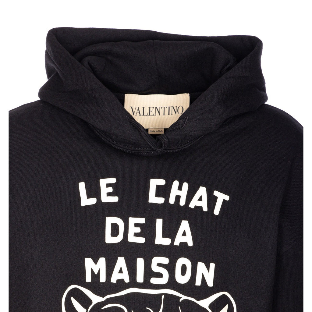 Valentino Garavani Men Chat De La Maison Patch Hoodie