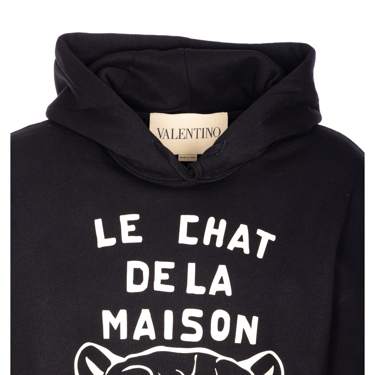 Valentino Garavani Men Chat De La Maison Patch Hoodie
