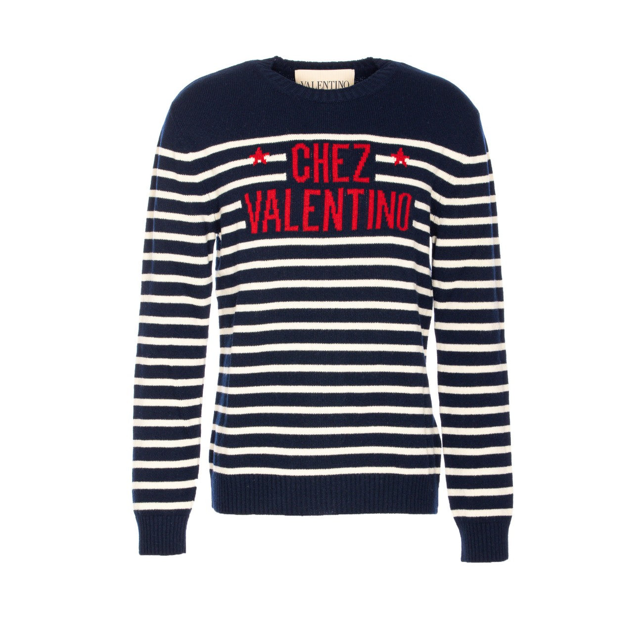 Valentino Garavani Men Chez Valentino Jacquard Motif Sweater