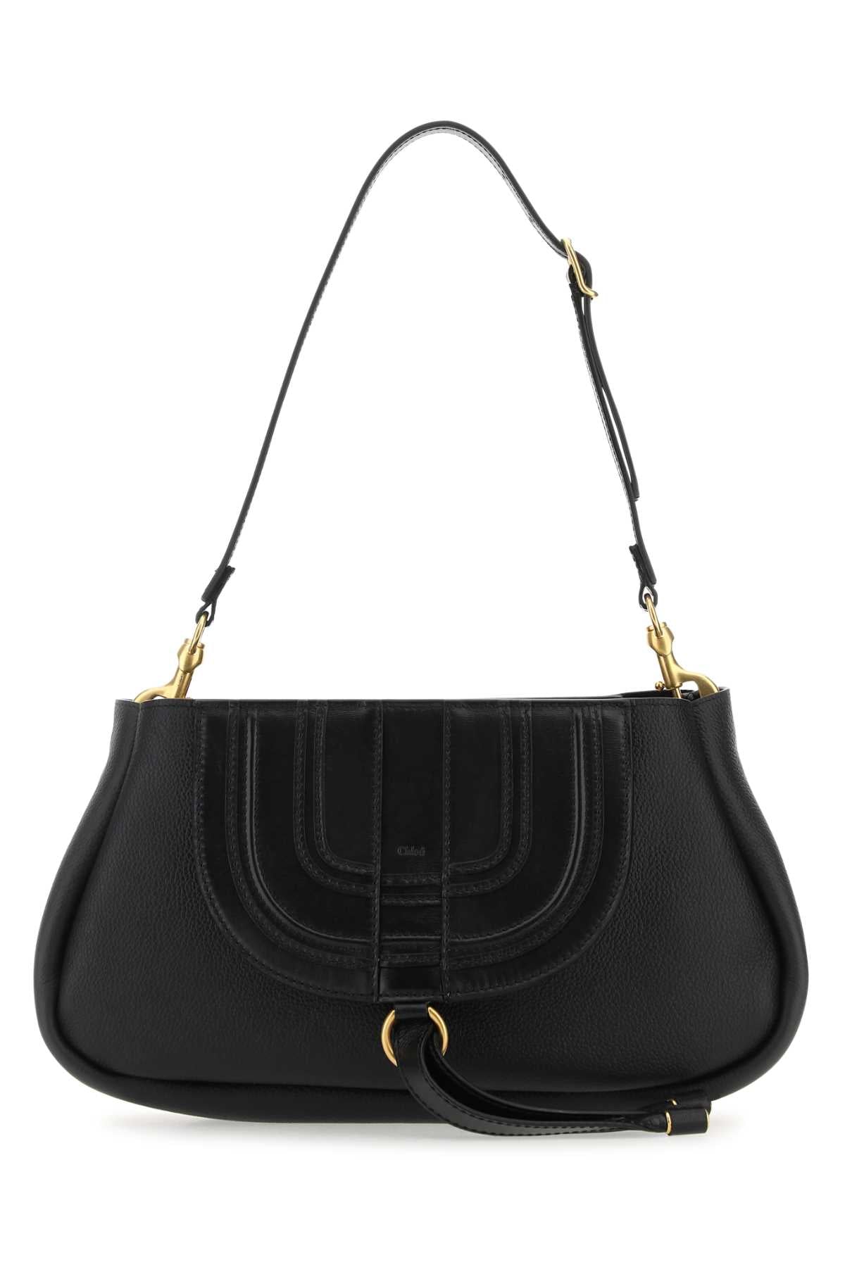 Chloe Women Black Leather Marcie Clutch - EZE Fashion®