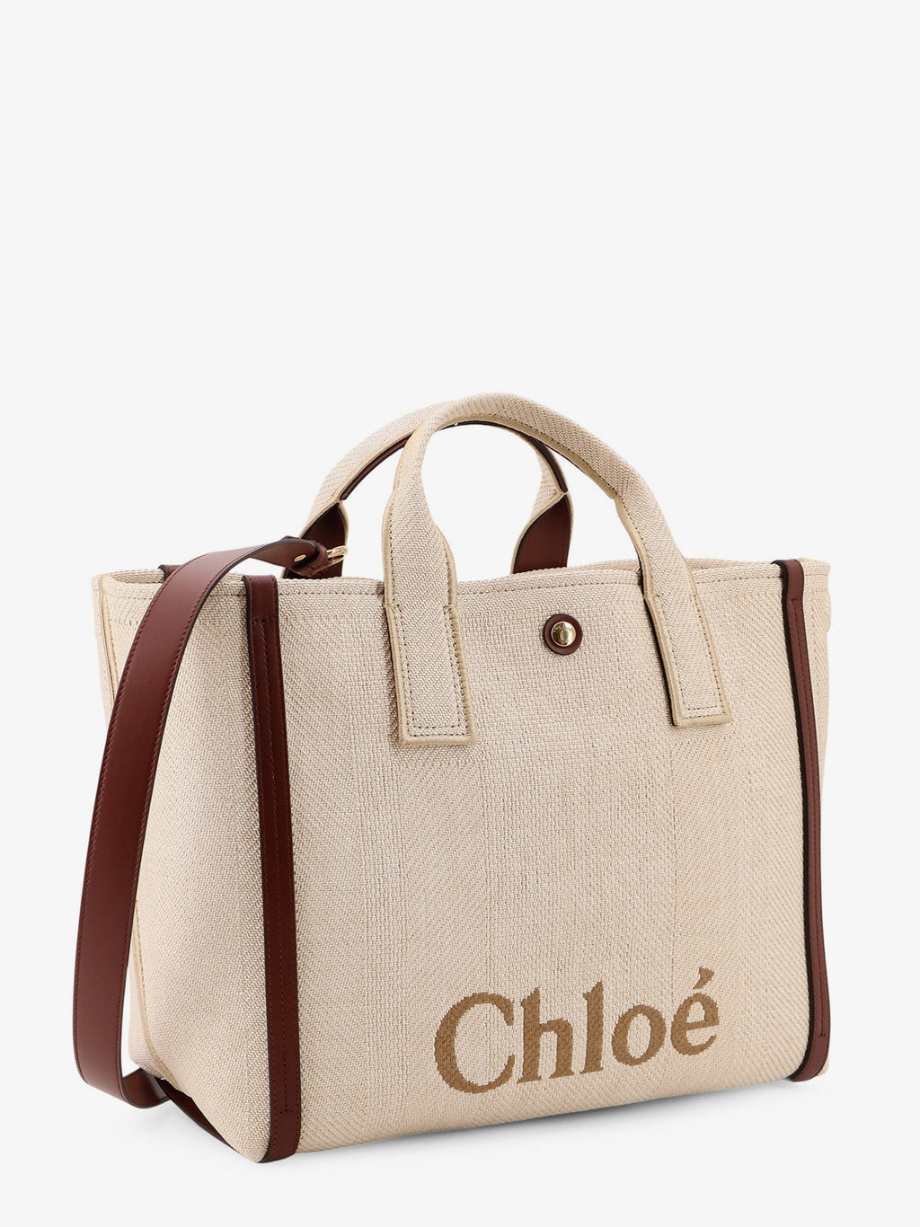 Chloe' Women Chloe Carry Canvas Shoulder Bag With Logo Embroidery - EZE Fashion®