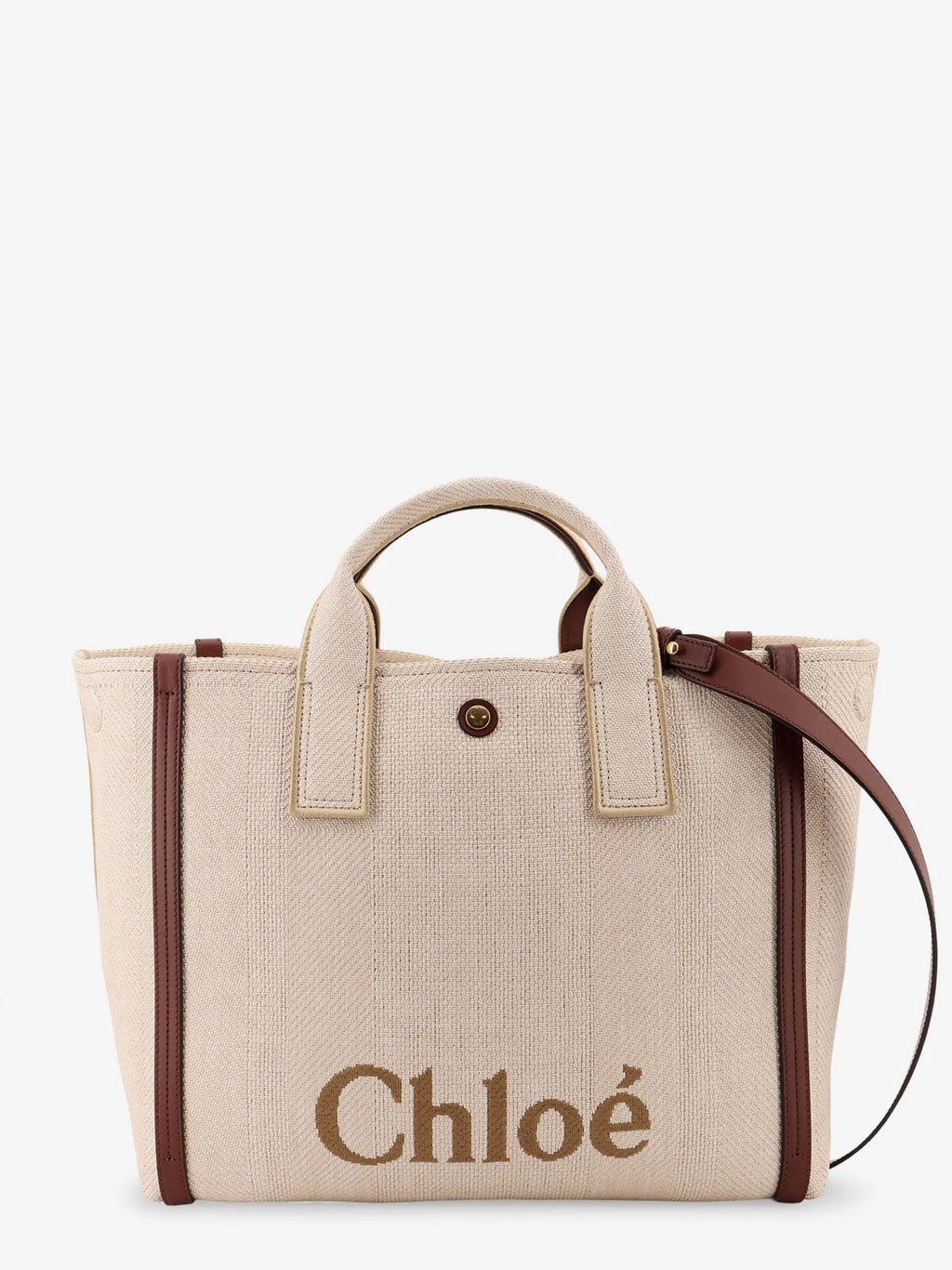 Chloe' Women Chloe Carry Canvas Shoulder Bag With Logo Embroidery - EZE Fashion®