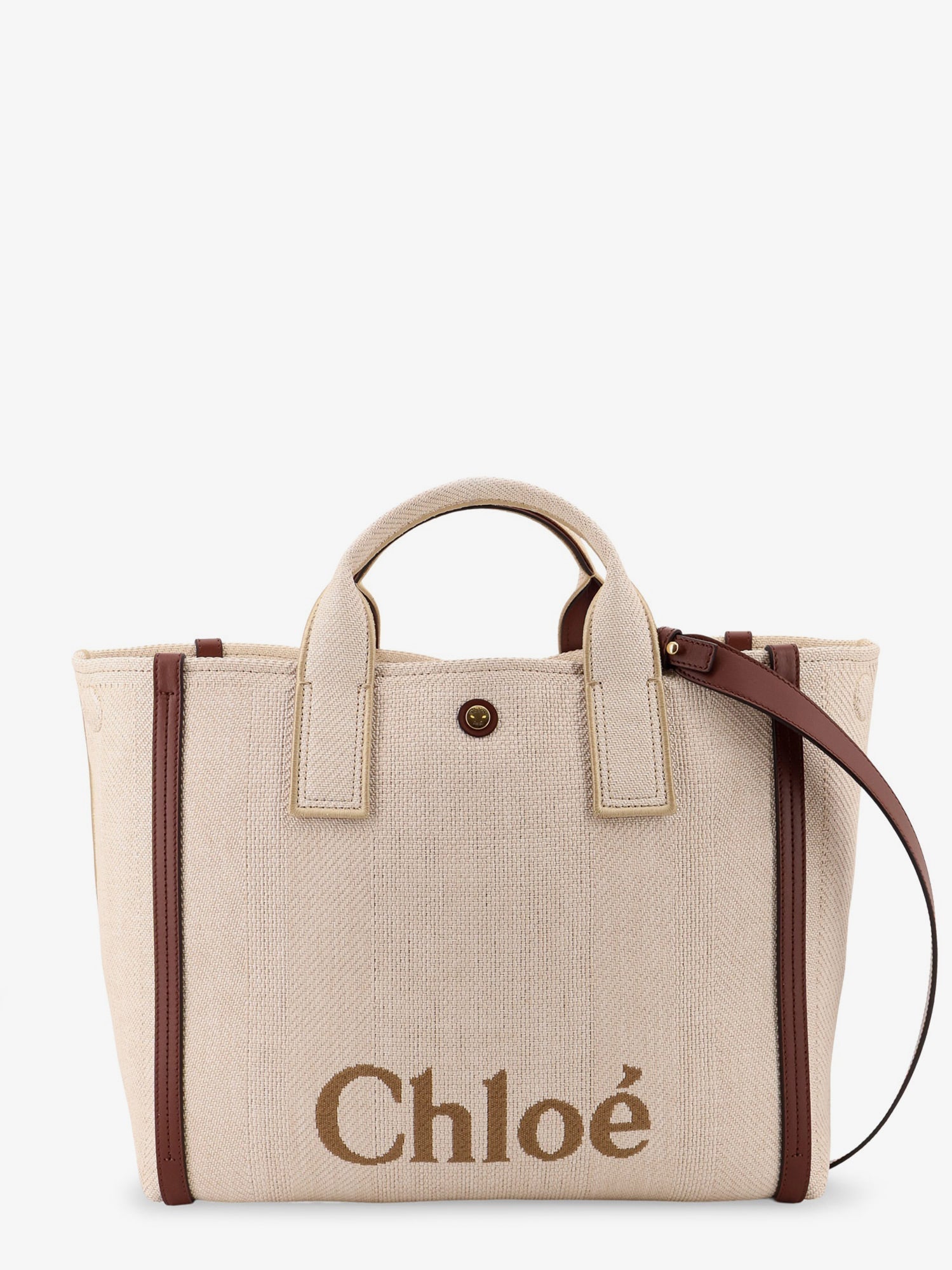Chloe' Women Chloe Carry Canvas Shoulder Bag With Logo Embroidery - EZE Fashion®