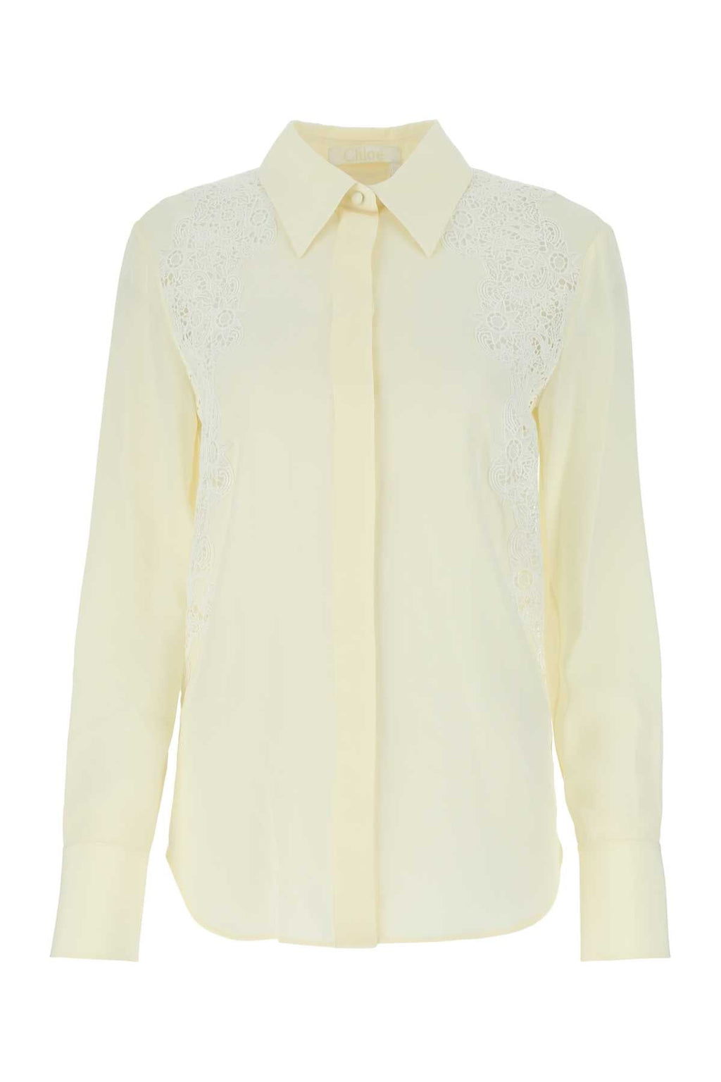 Chloe Women Ivory Crepe Shirt - EZE Fashion®