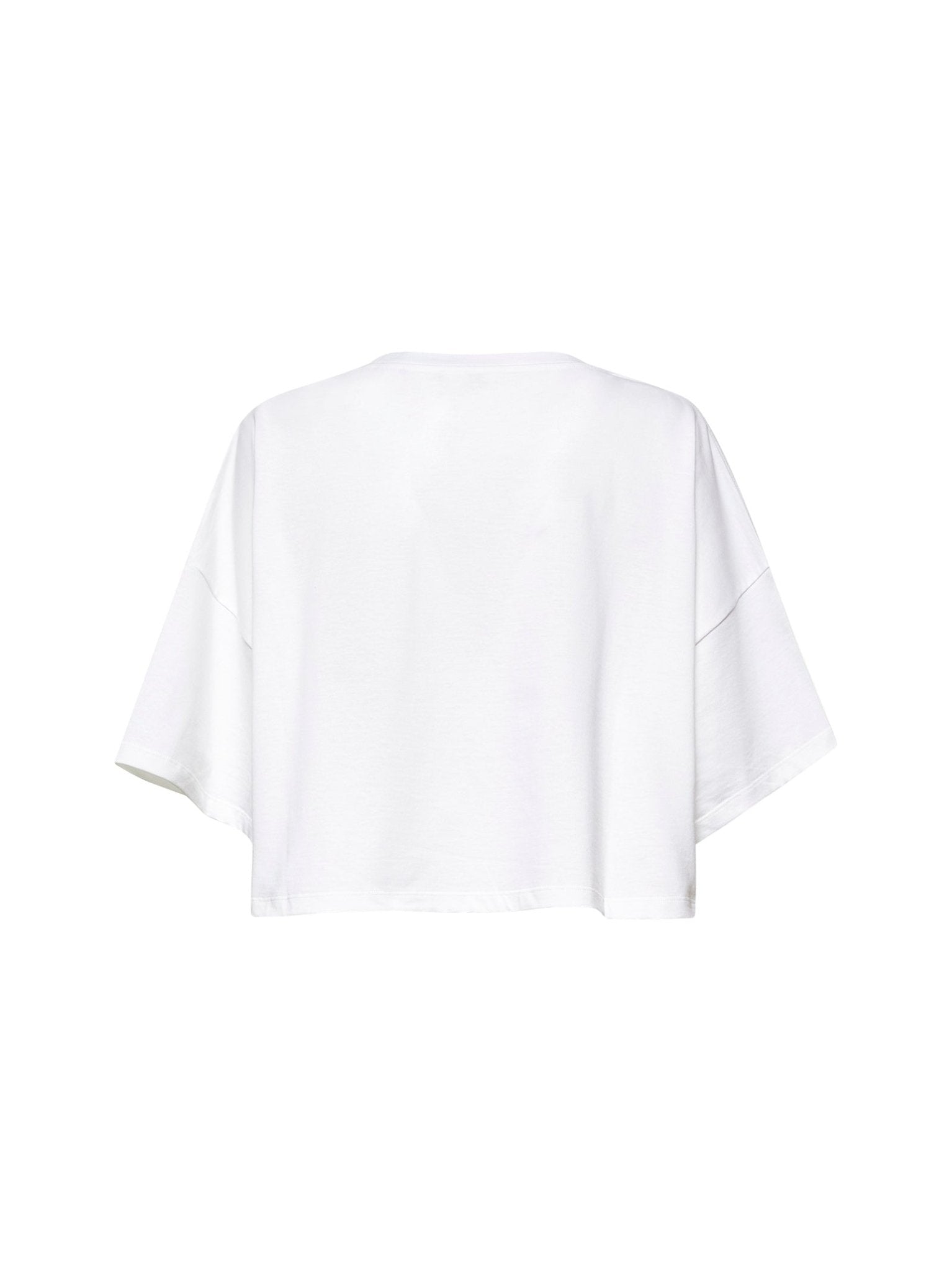 Chloé Women White Jersey Cropped Logo T-Shirt - EZE Fashion®