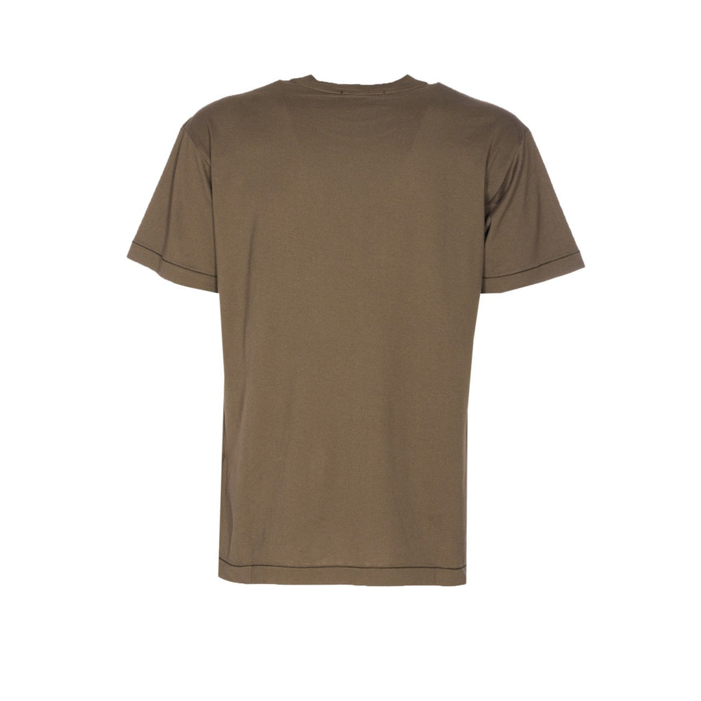 Stone Island Men Compass Patch Logo T-Shirt