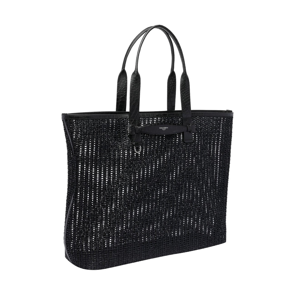 Dolce&Gabbana Men Crochet Shopping Bag