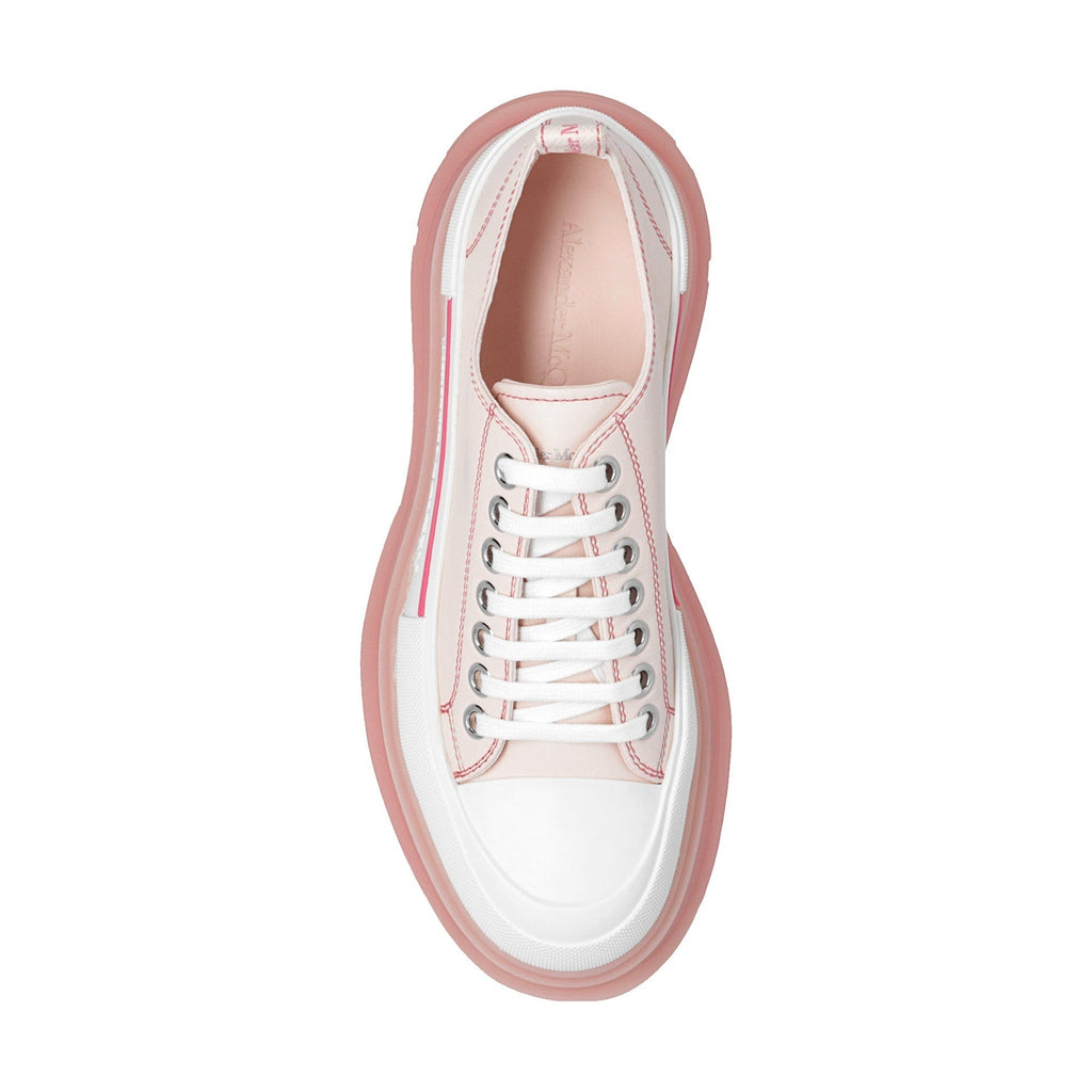 Alexander Mcqueen Tread Slik Leather Sneakers Women