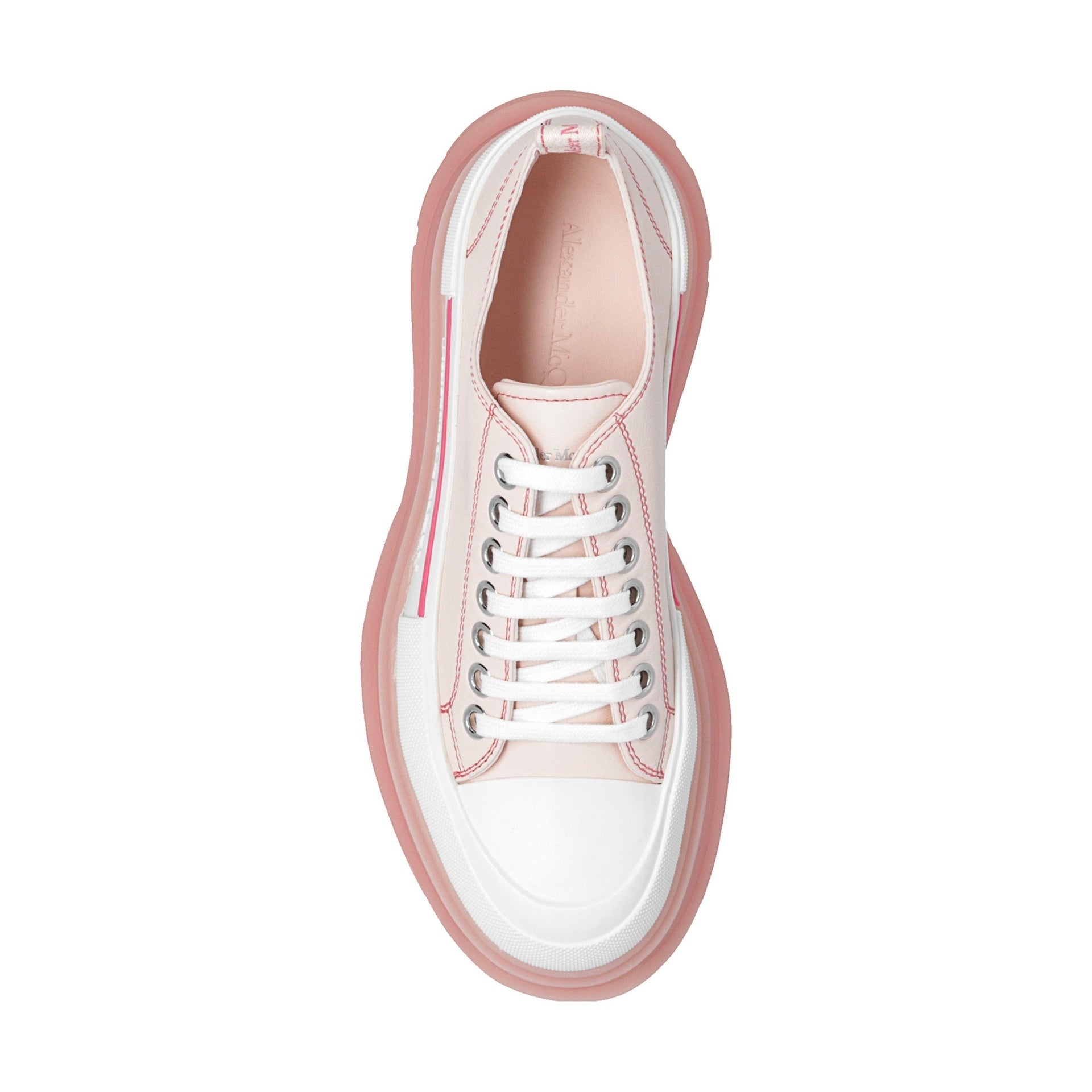 Alexander Mcqueen Tread Slik Leather Sneakers Women