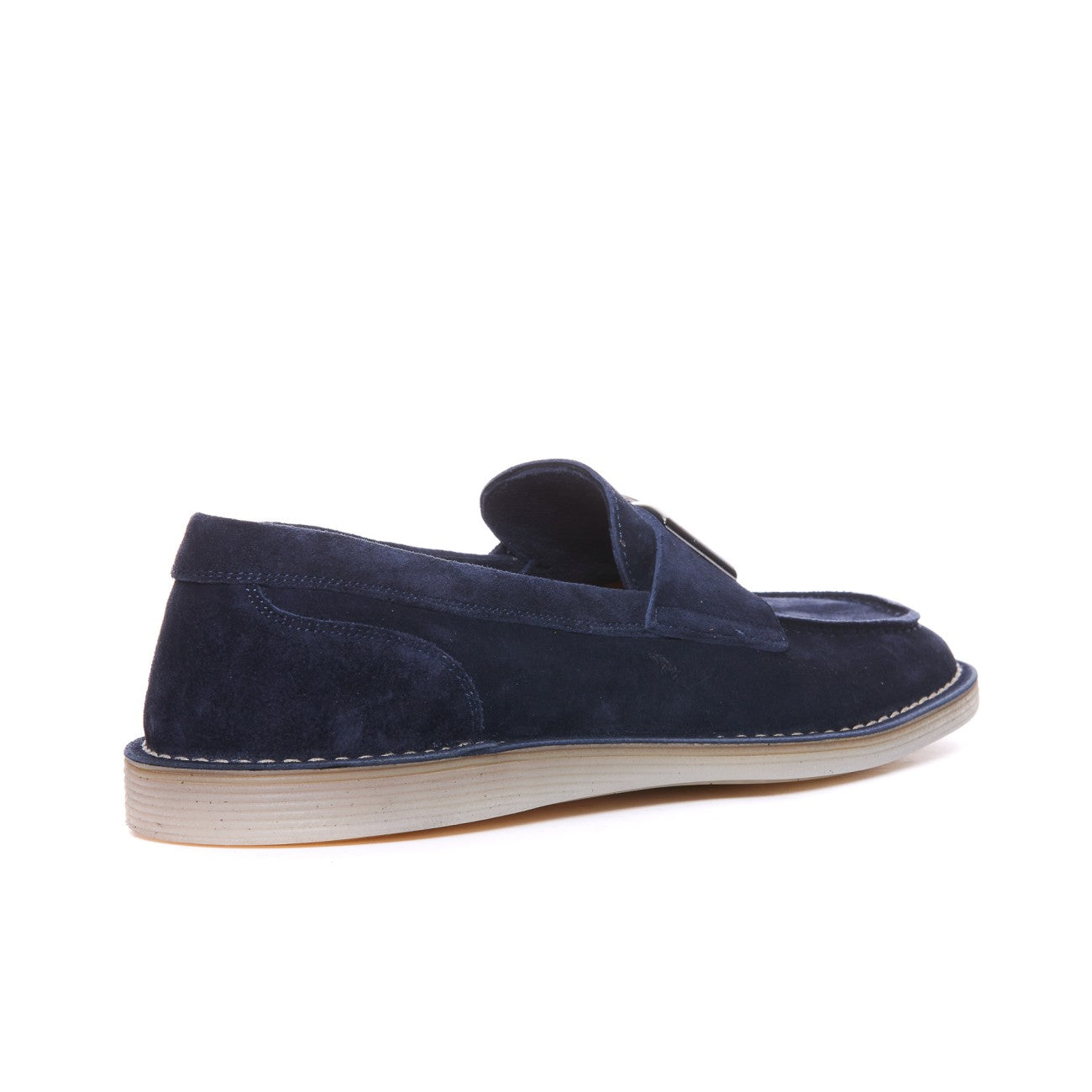 Dolce&Gabbana Men Dg Logo Suede Loafers
