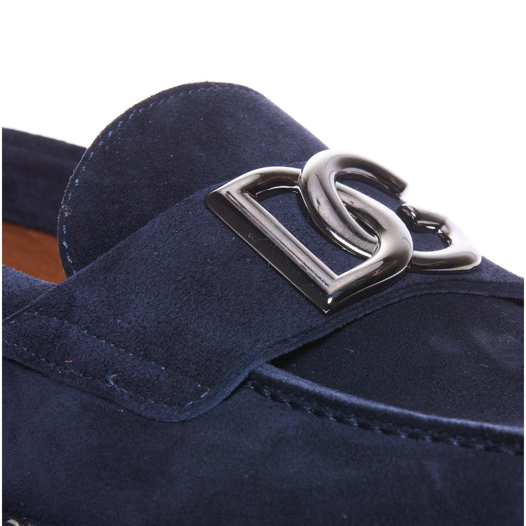 Dolce&Gabbana Men Dg Logo Suede Loafers