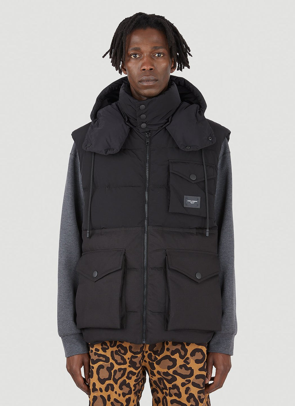 Dolce & Gabbana Men Sleeveless Down Jacket