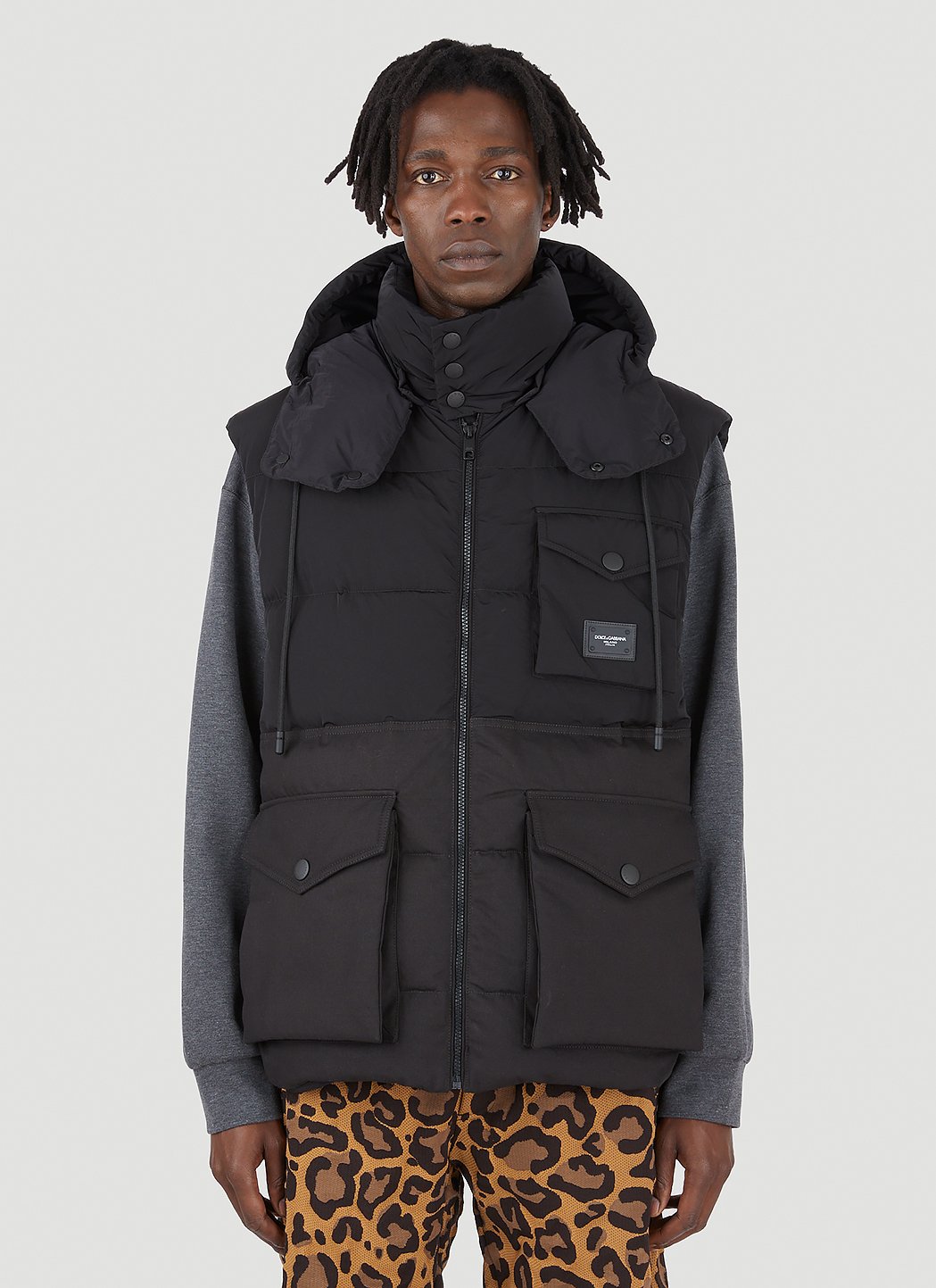 Dolce & Gabbana Men Sleeveless Down Jacket