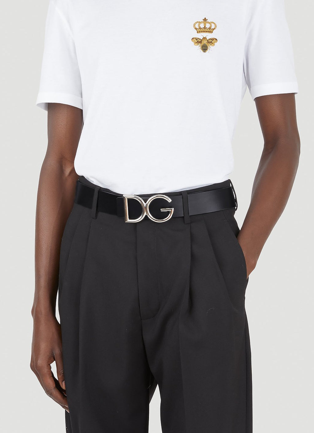 Dolce & Gabbana Men Logo Plaque Belt