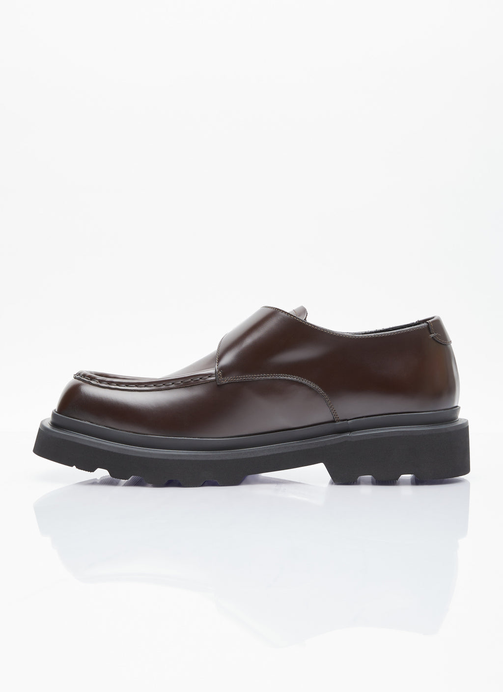 Dolce & Gabbana Men Brushed Leather Monkstrap Shoes