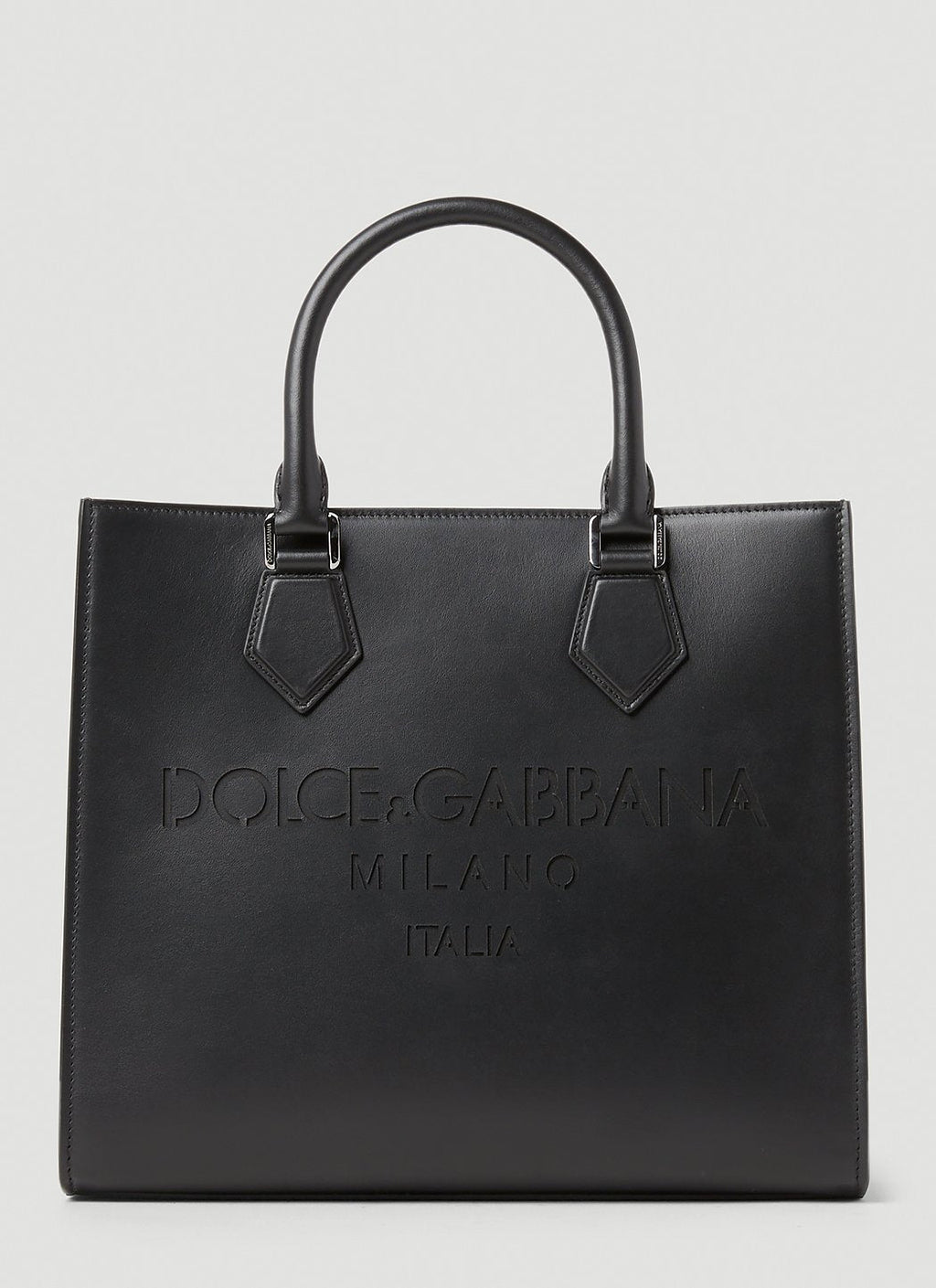 Dolce & Gabbana Men Debossed Logo Tote Bag