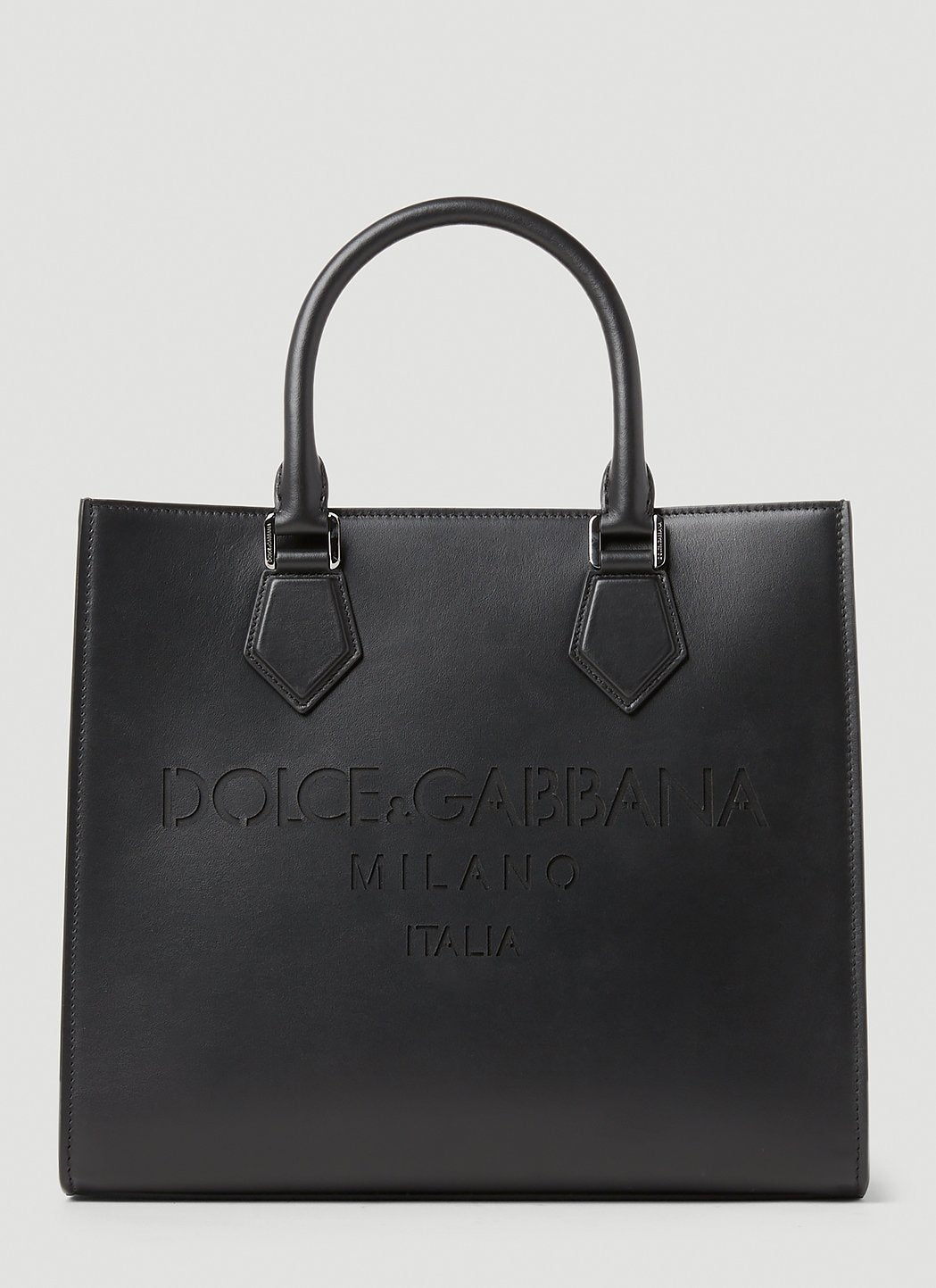 Dolce & Gabbana Men Debossed Logo Tote Bag